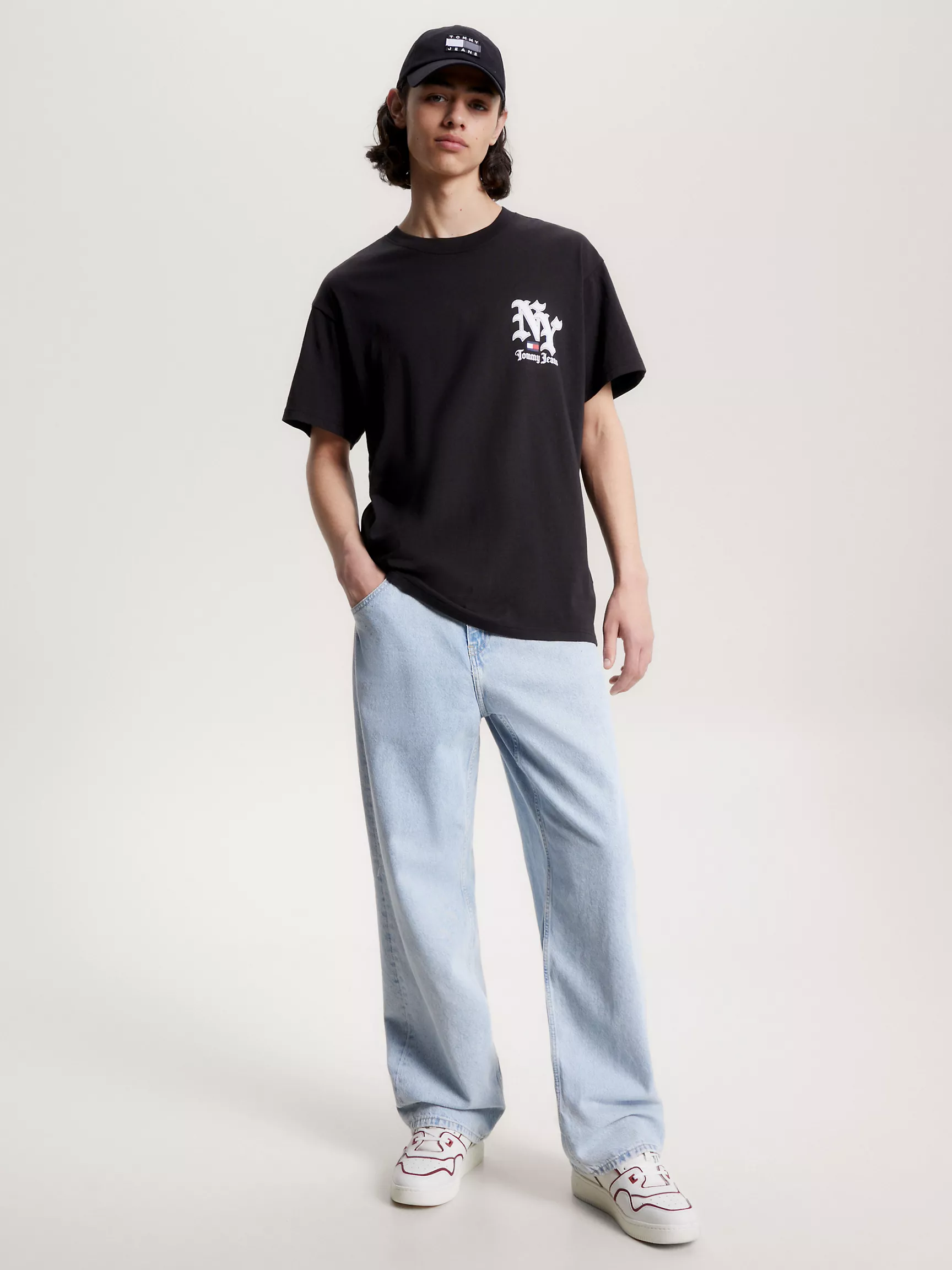 Мужская футболка Tommy Hilfiger, Футболка с коротким рукавом в стиле гранж