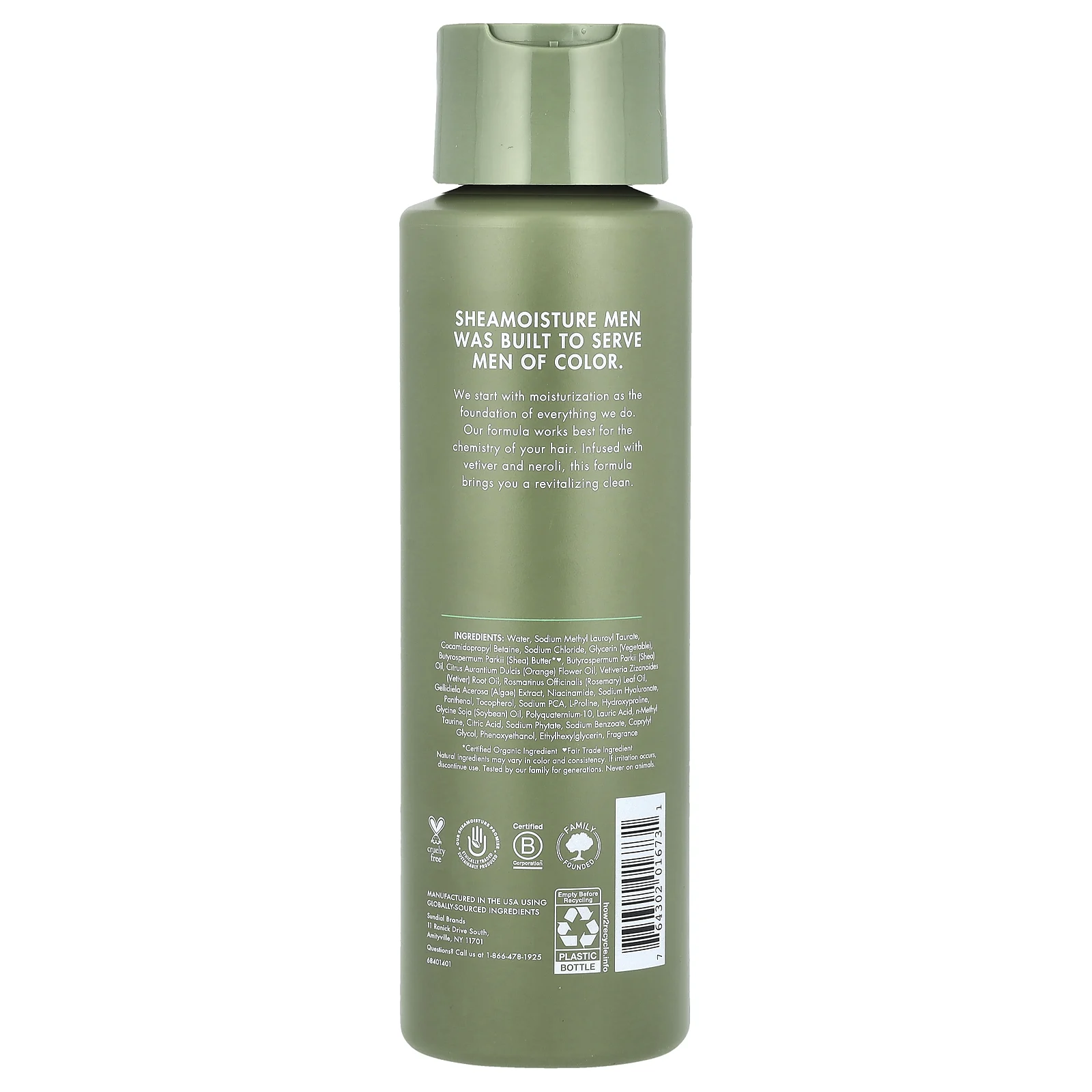 SheaMoisture, Для мужчин, освежающий шампунь, ветивер и нероли, 444 мл (15 жидк. унц.)