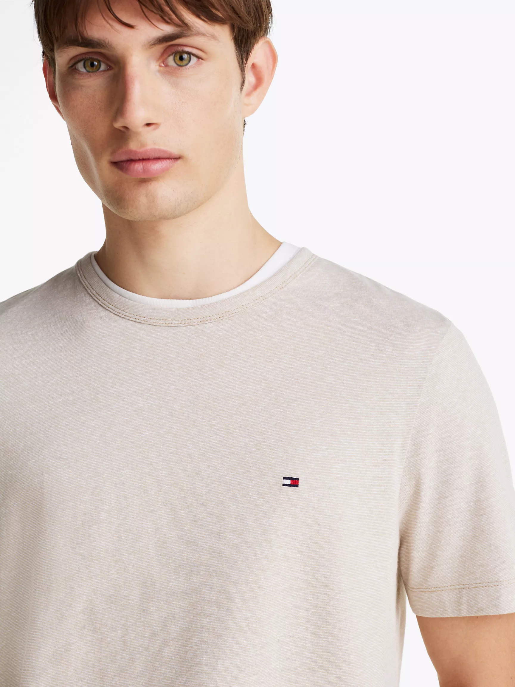 Мужская футболка Tommy Hilfiger, Хлопково-льняная футболка