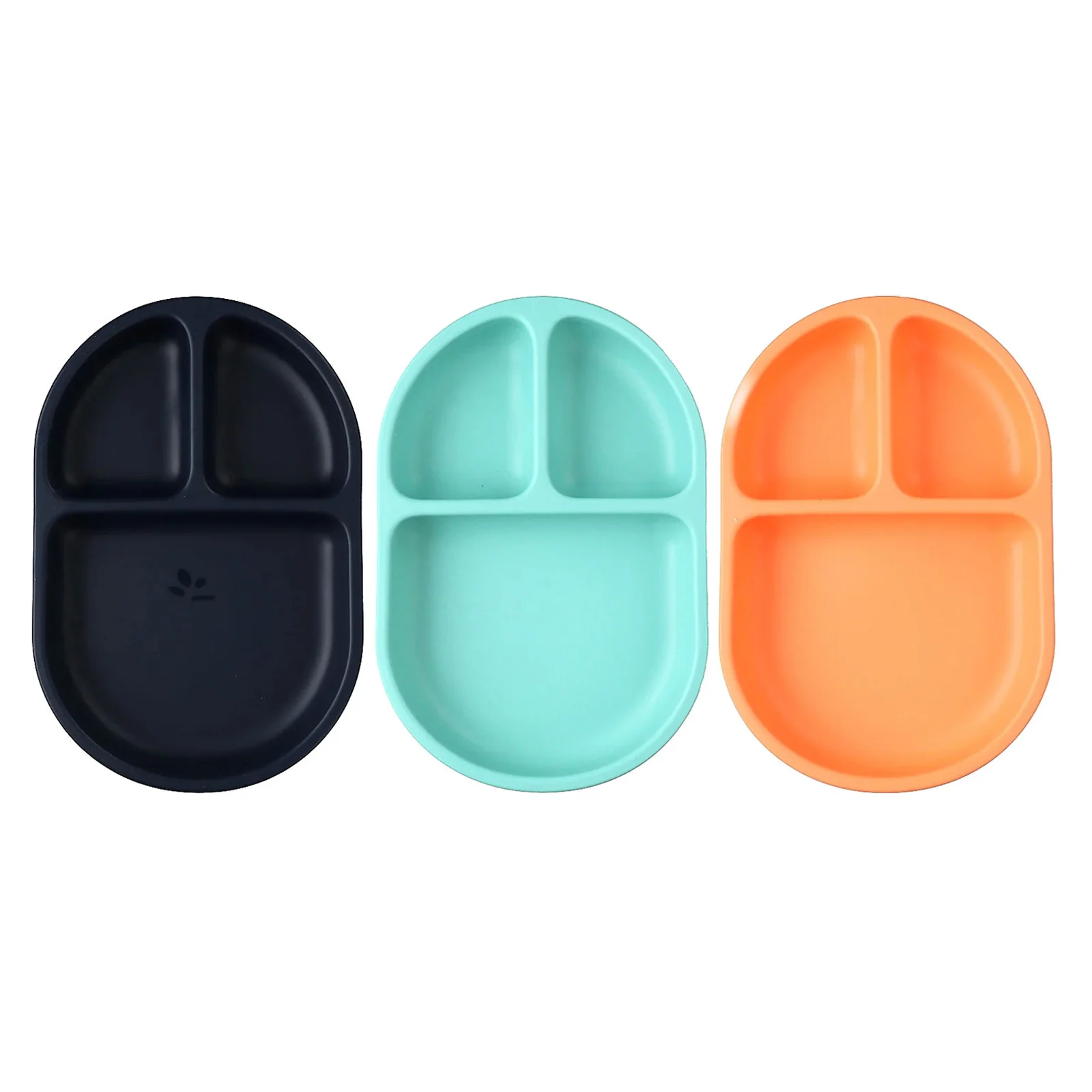 Boon, Chow, разделенный набор силиконовых тарелок, от 6 месяцев, ассорти, 3 шт.