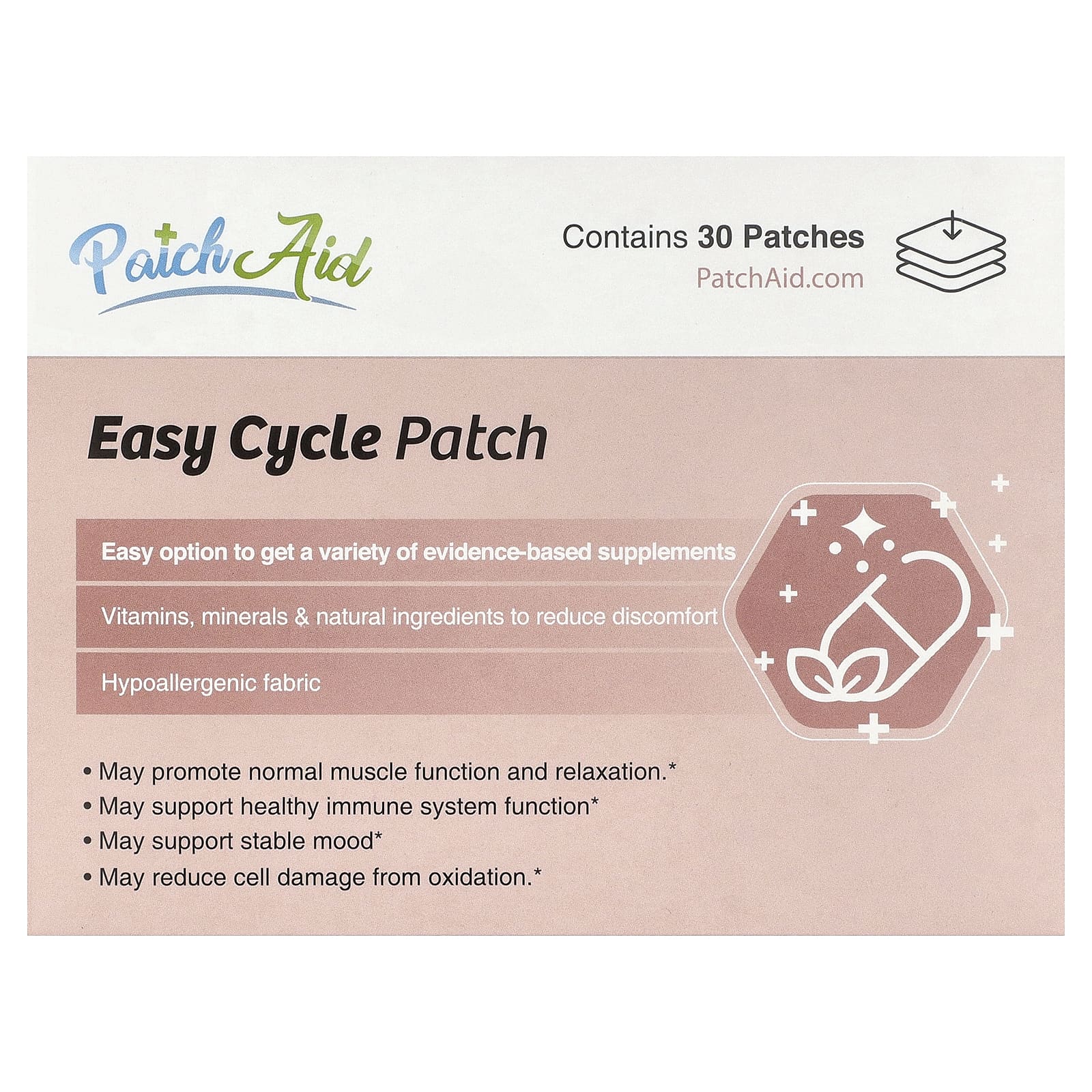 PatchAid, Easy Cycle Patch, патч для лица, 30 шт.