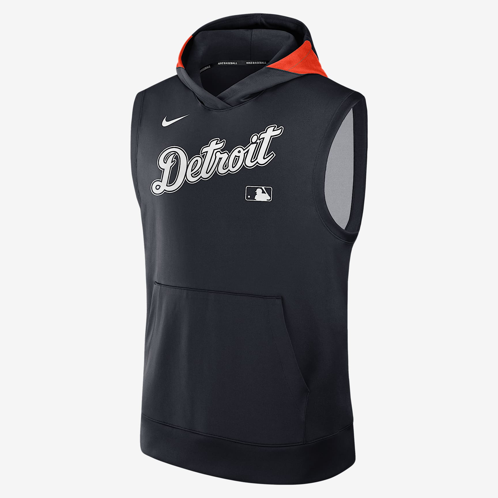 Detroit Tigers Authentic Collection Men’s Nike Dri-FIT MLB Sleeveless Pullover Hoodie