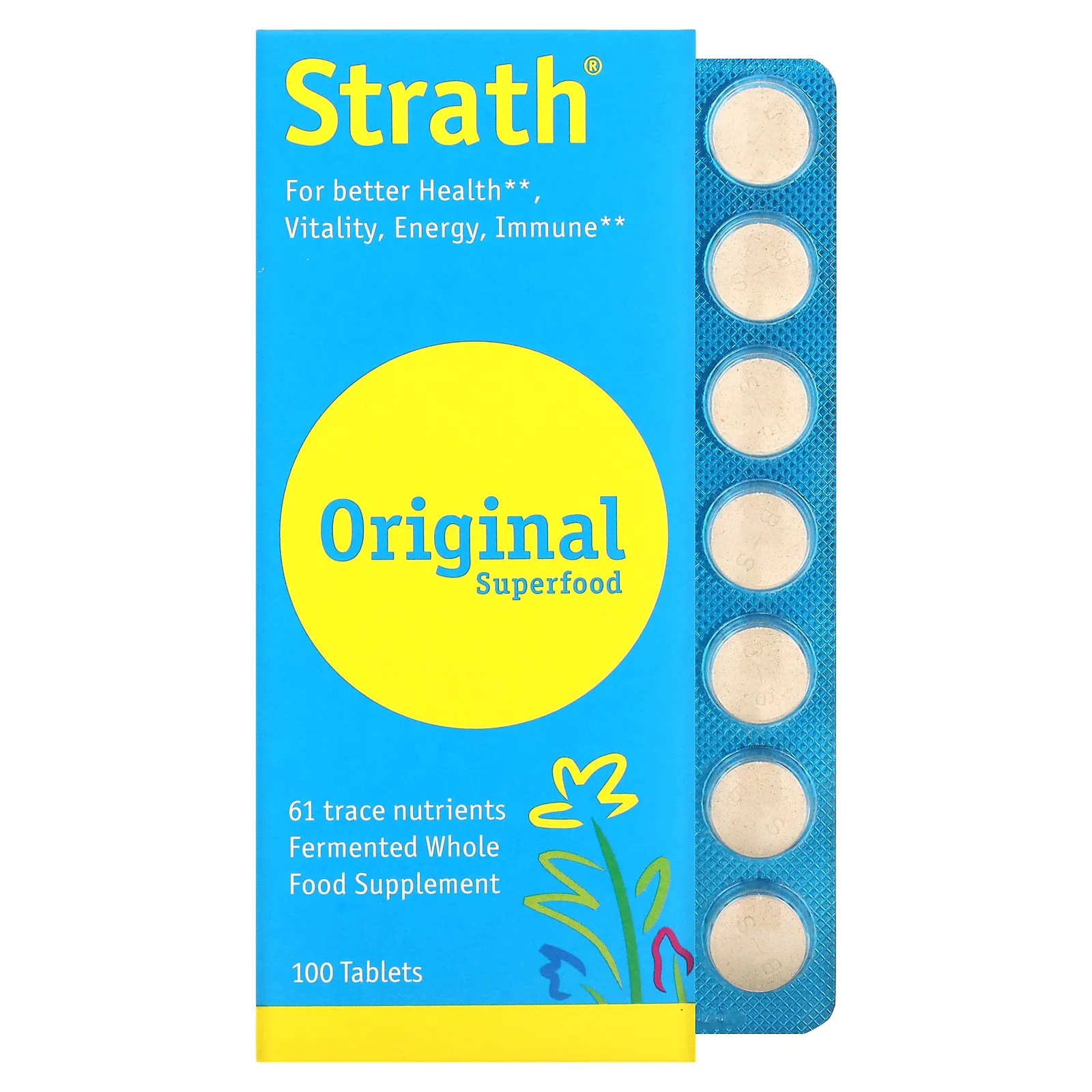Strath от Bio-Strath, оригинальный суперпродукт, 100 таблеток