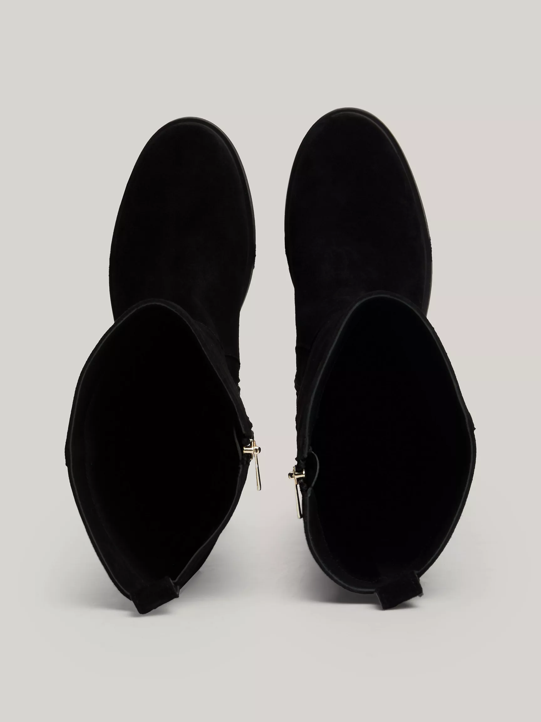 Женские ботинки Tommy Hilfiger, Замшевые высокие сапоги на молнии