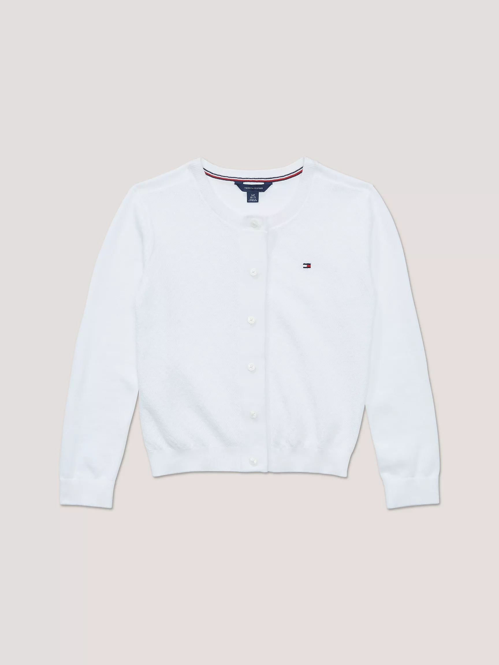 Свитер для девочки Tommy Hilfiger, Детский однотонный кардиган