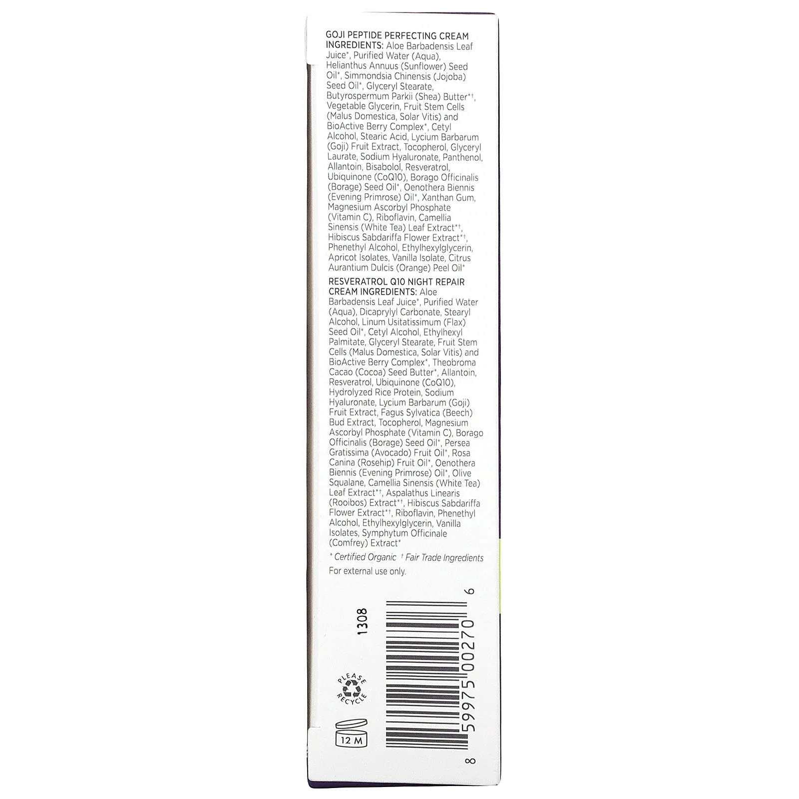 Andalou Naturals, начальный комплект, набор омолаживающих средств для ухода за кожей из 5 предметов