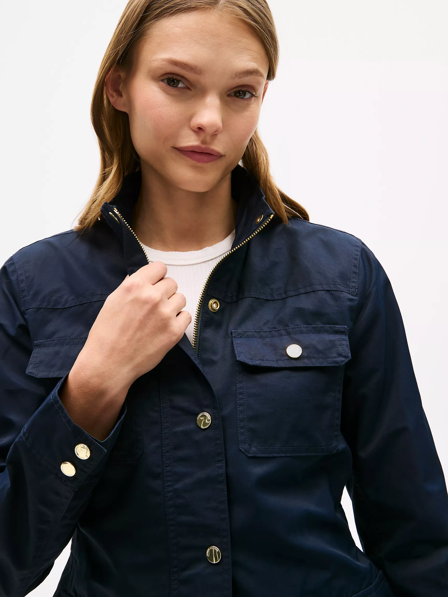 Женская куртка Tommy Hilfiger, Вощёная утилитарная куртка