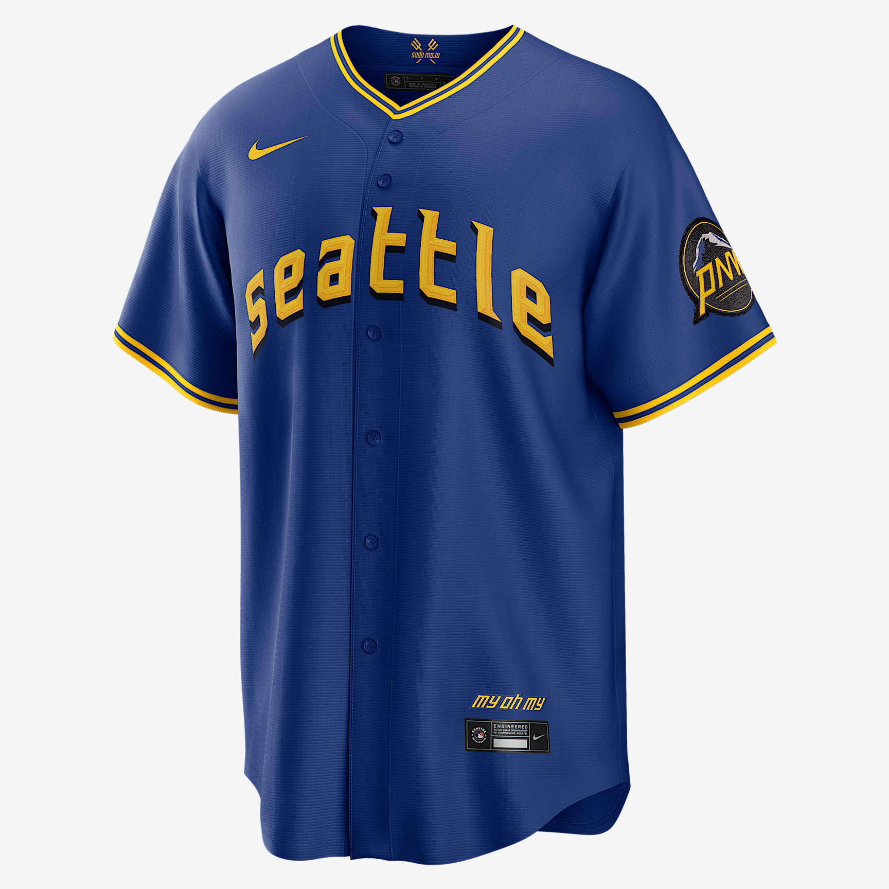 MLB Seattle Mariners City Connect (Julio Rodriguez) Men's Replica Baseball Jersey