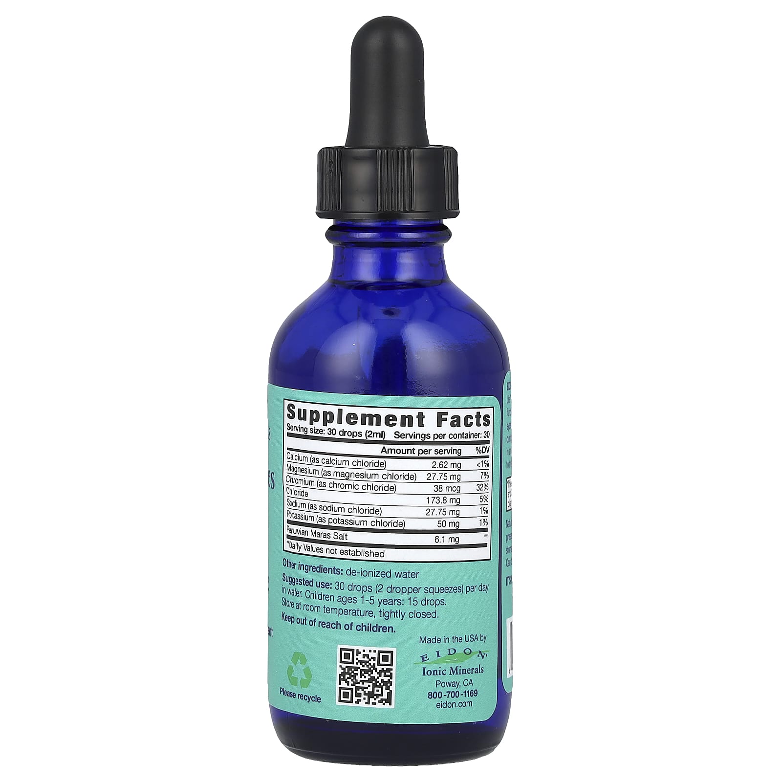 Eidon Ionic Minerals, Electrolytes, Liquid Concentrate, 2 fl. oz. (60 ml.)