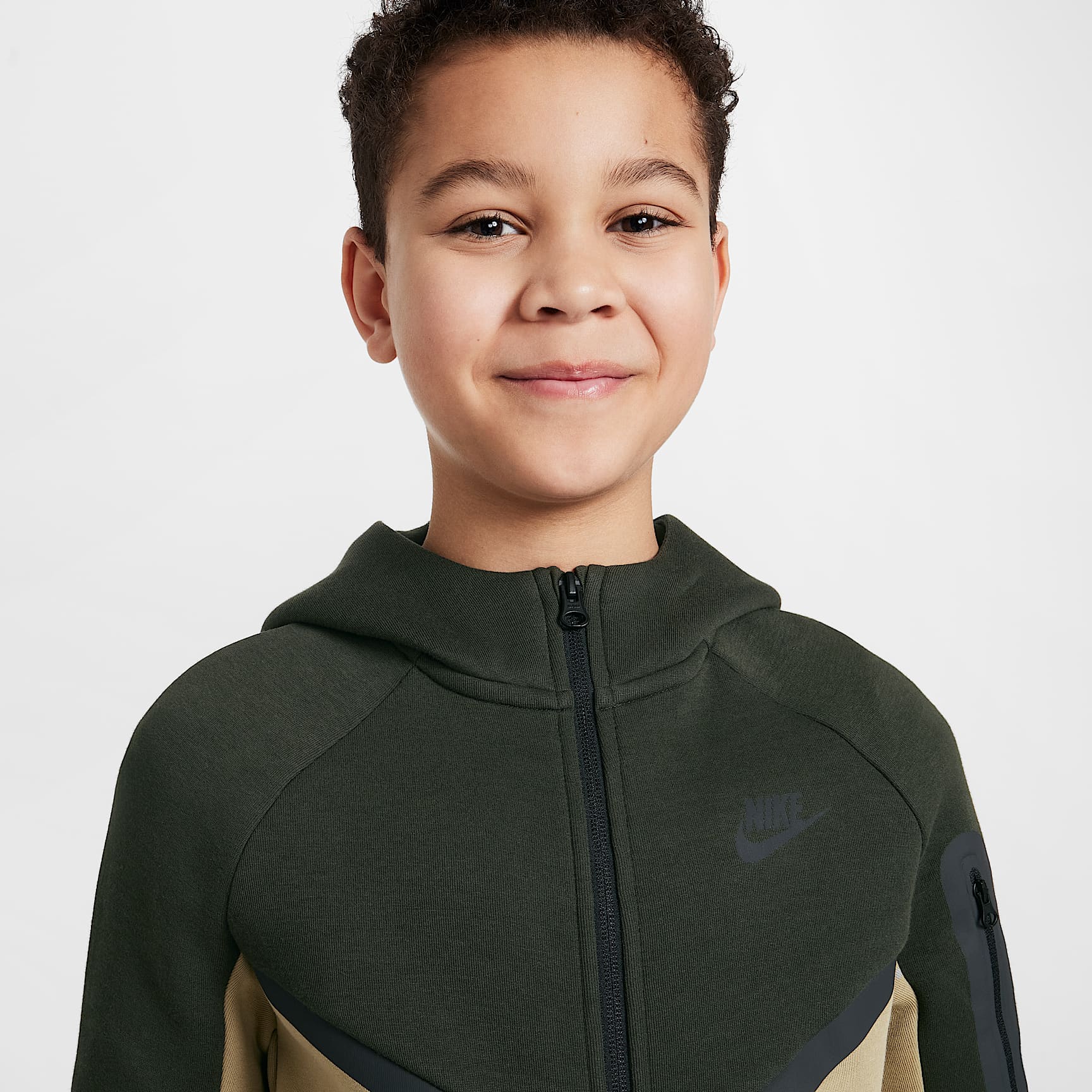 Nike Sportswear Tech Fleece Big Kids' Full-Zip Hoodie