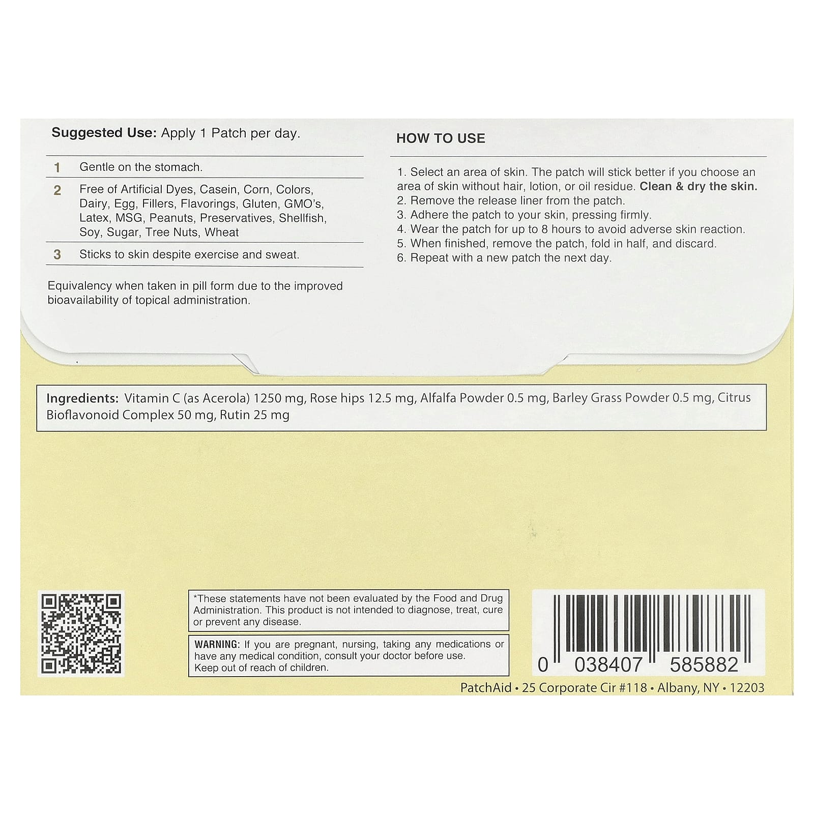 PatchAid, детский патч с витамином C, 30 шт.