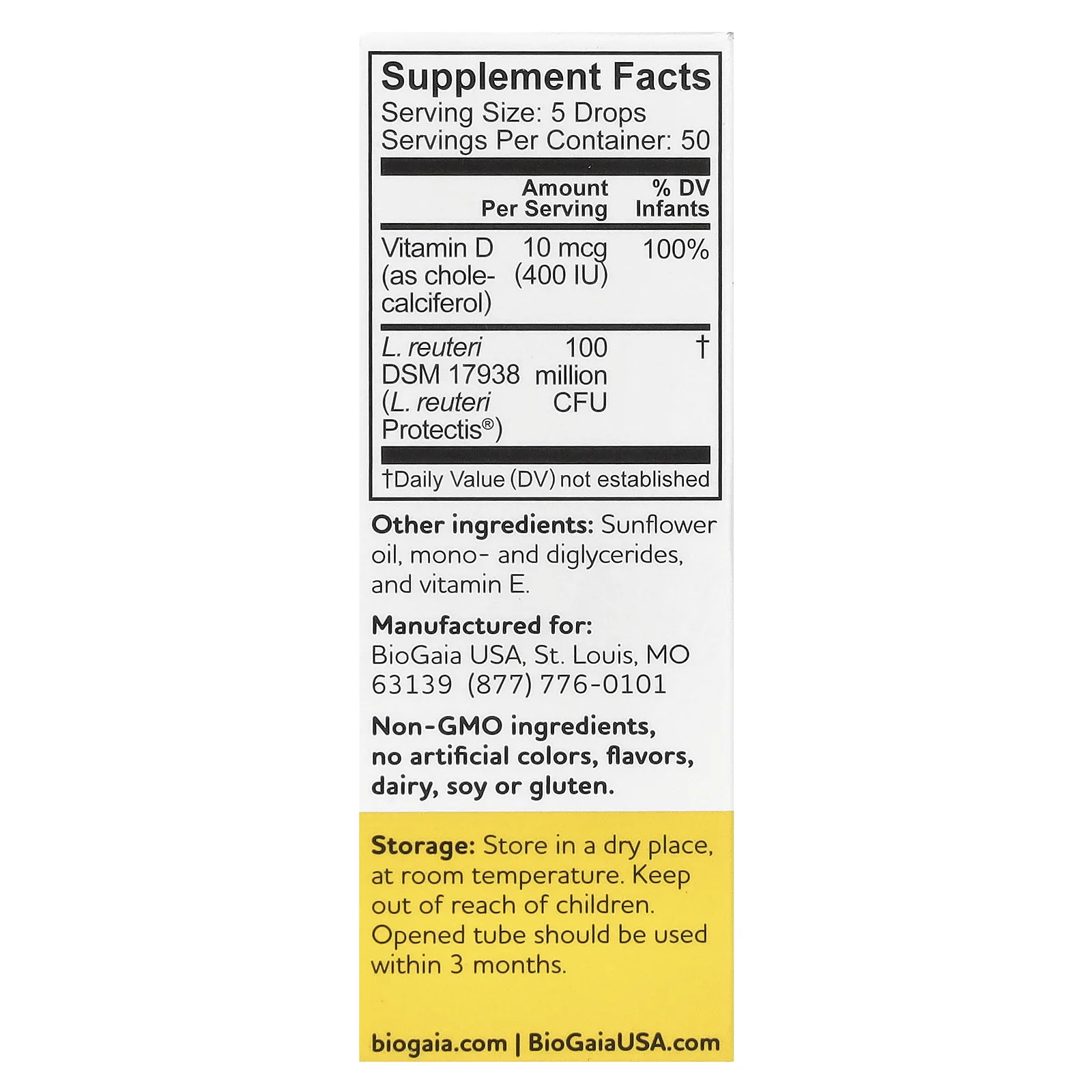 BioGaia, Protectis, пробиотик в каплях для детей, с витамином D, 10 мл (0,34 жидк. унции)
