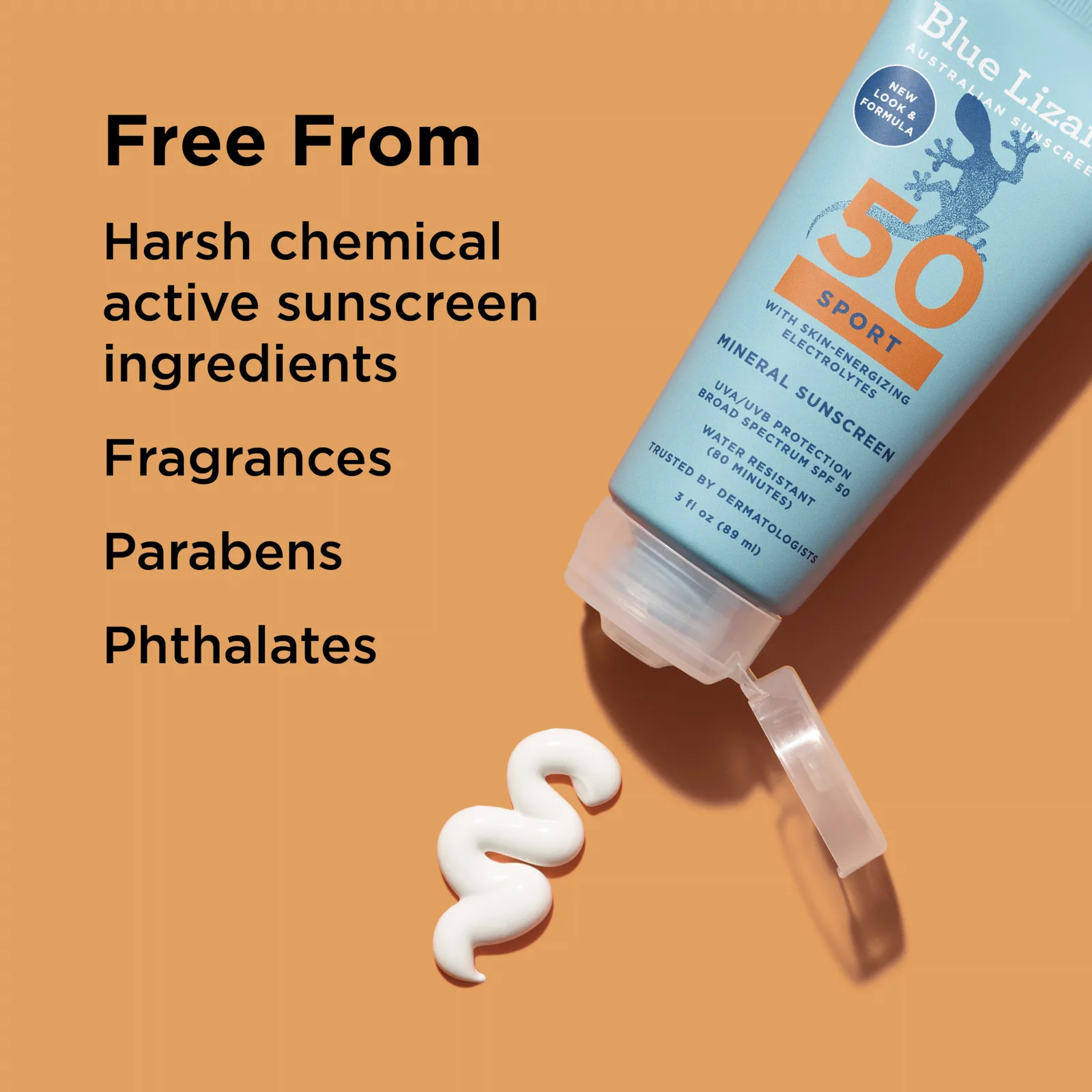 Blue Lizard Australian Sunscreen, солнцезащитное средство, для активных людей, SPF 50, 89 мл (3 жидк. унции)