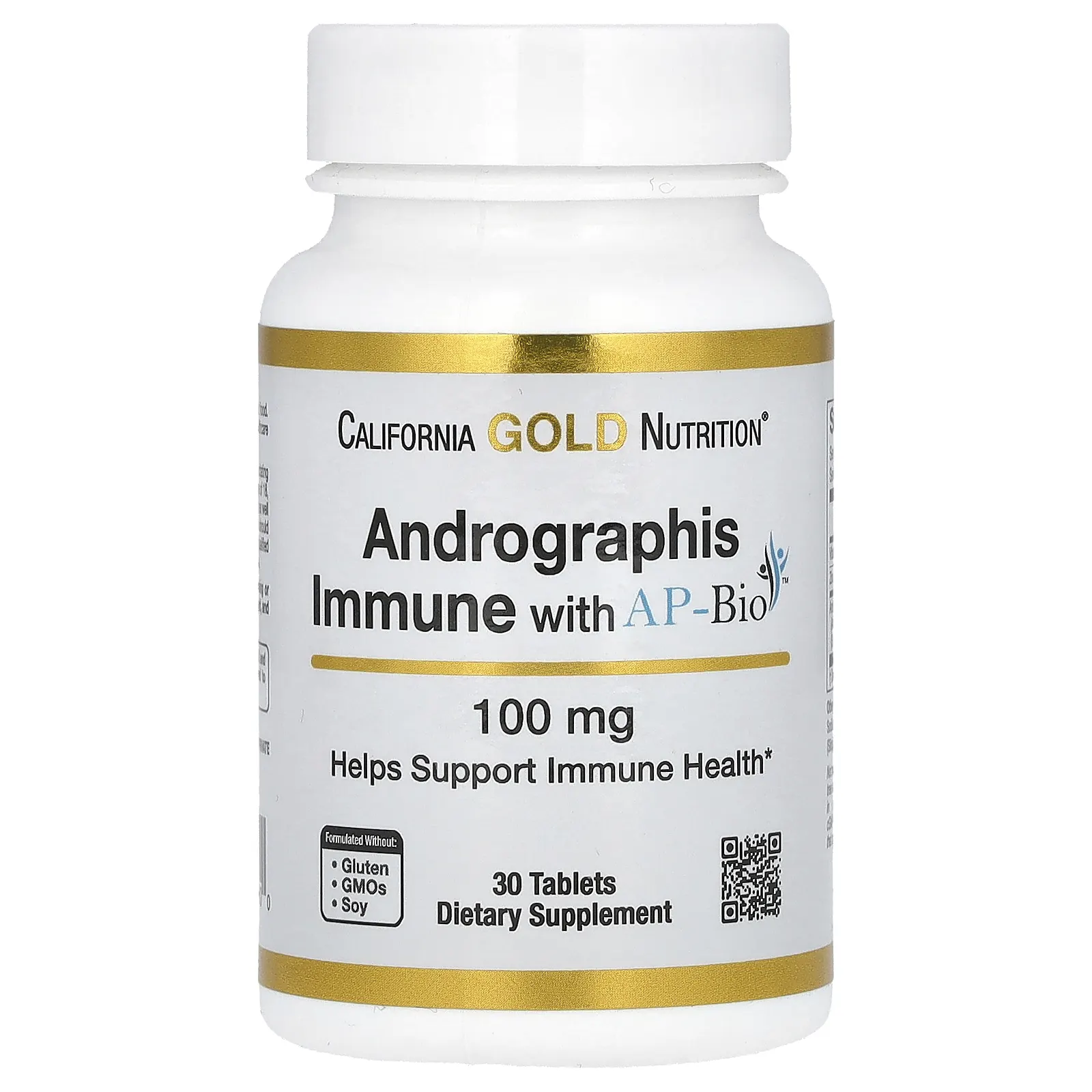 California Gold Nutrition, Andrographis Immune с AP-Bio, 100 мг, 30 таблеток