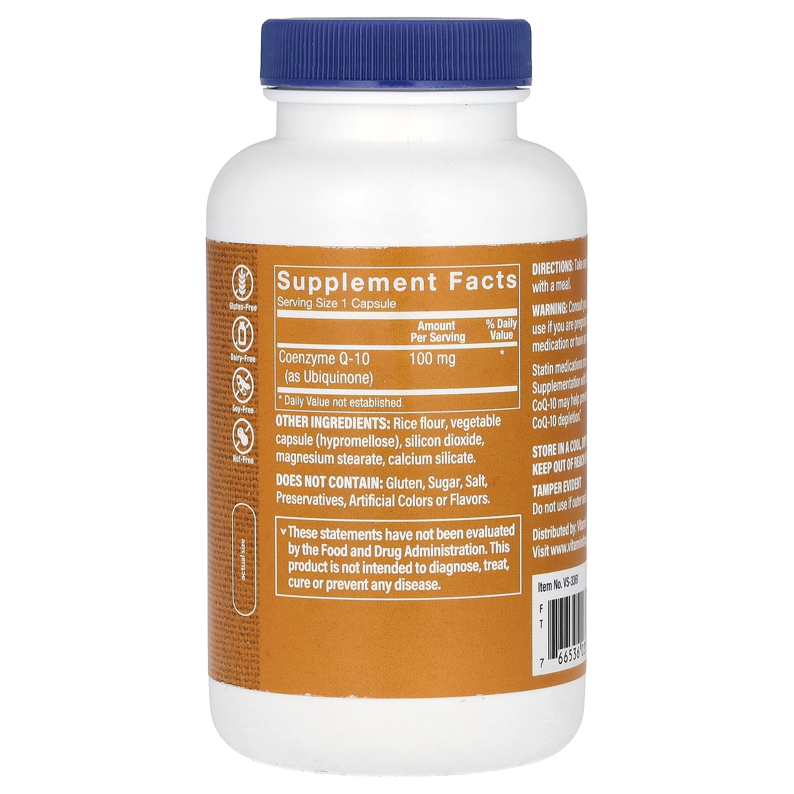 The Vitamin Shoppe, коэнзим Q10, 100 мг, 240 капсул