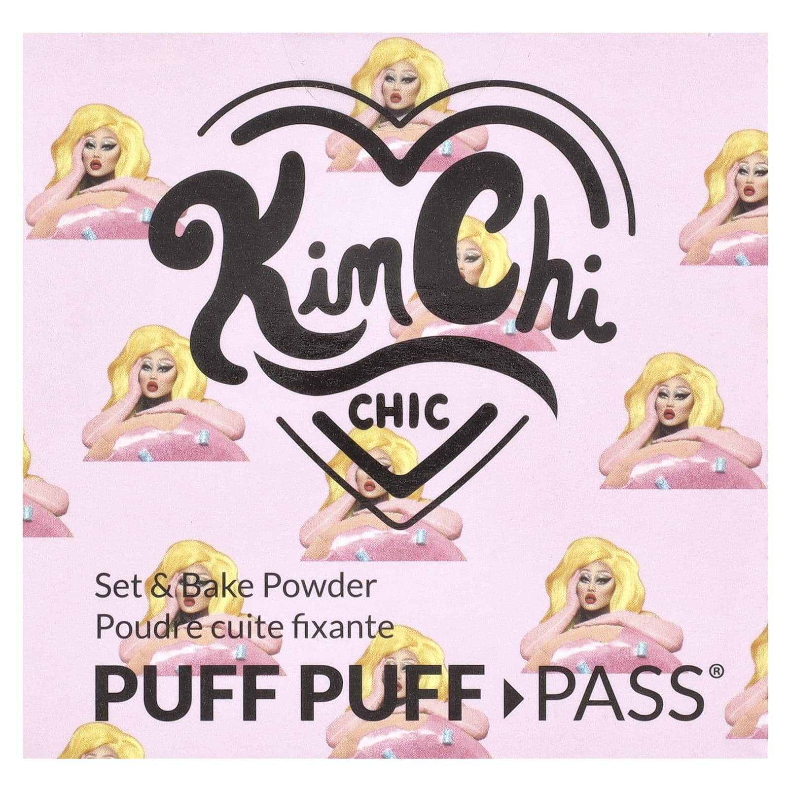 KimChi Chic Beauty, Puff Puff Pass®, порошок для запекания, PPP01 слоновая кость + лаванда = ивандер, 24 г (0,85 унции)