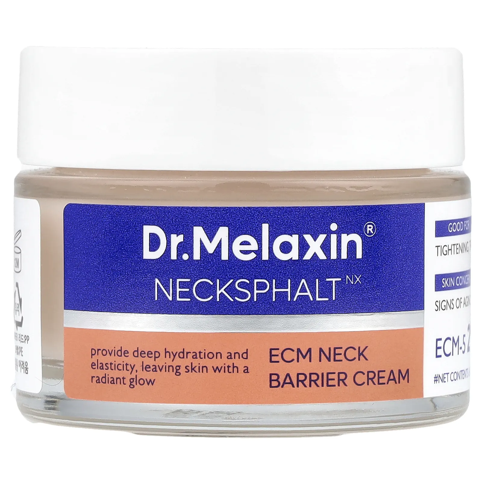 Dr.Melaxin, Necksphalt, барьерный крем для шеи ECM, 50 мл (1,69 жидк. унц.)