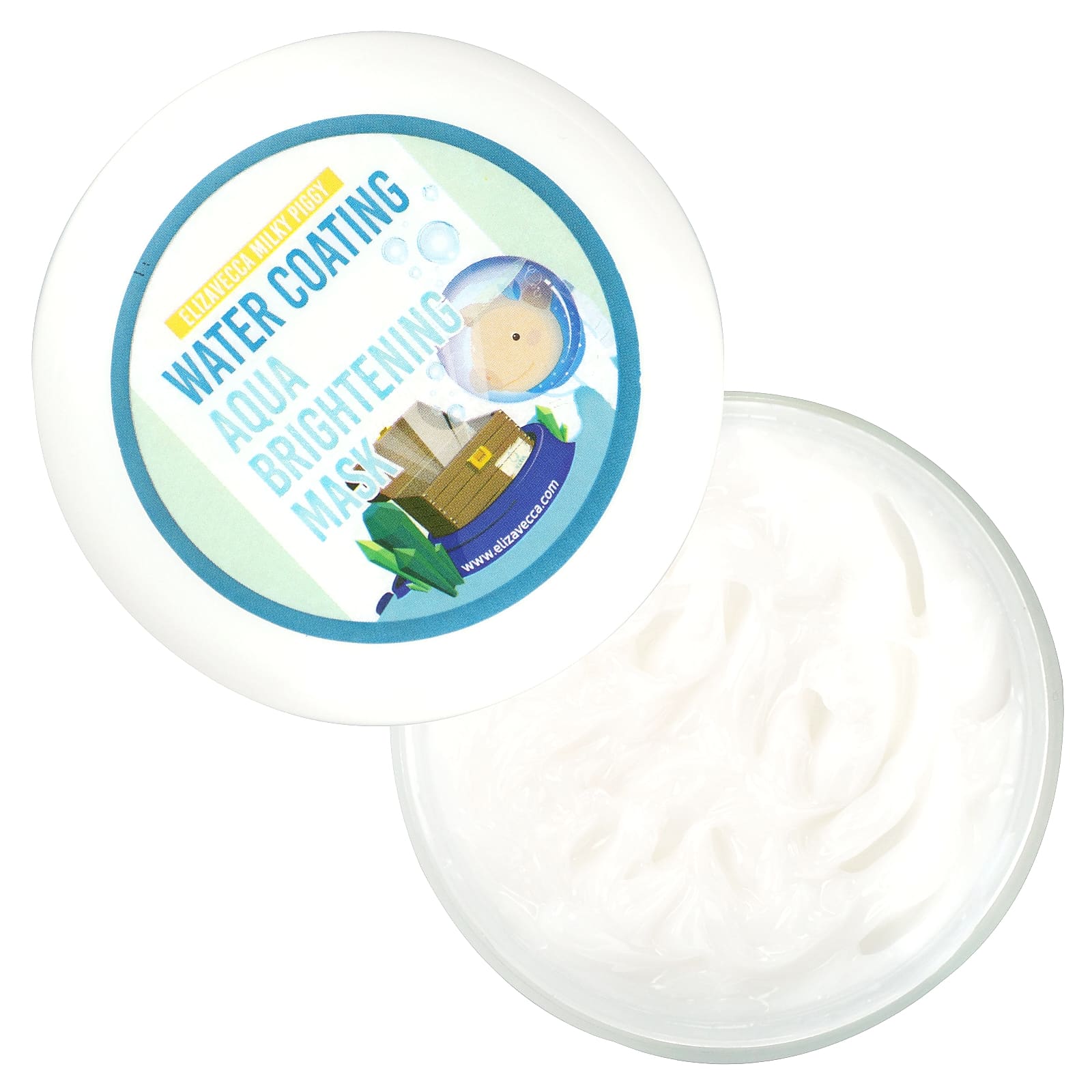 Elizavecca, Milky Piggy, водная оболочка, осветляющая крем-маска, 100 г (3,53 унции)