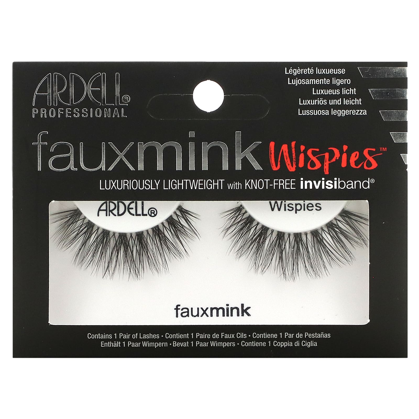 Ardell, Faux Mink, накладные ресницы Wispies, 1 пара