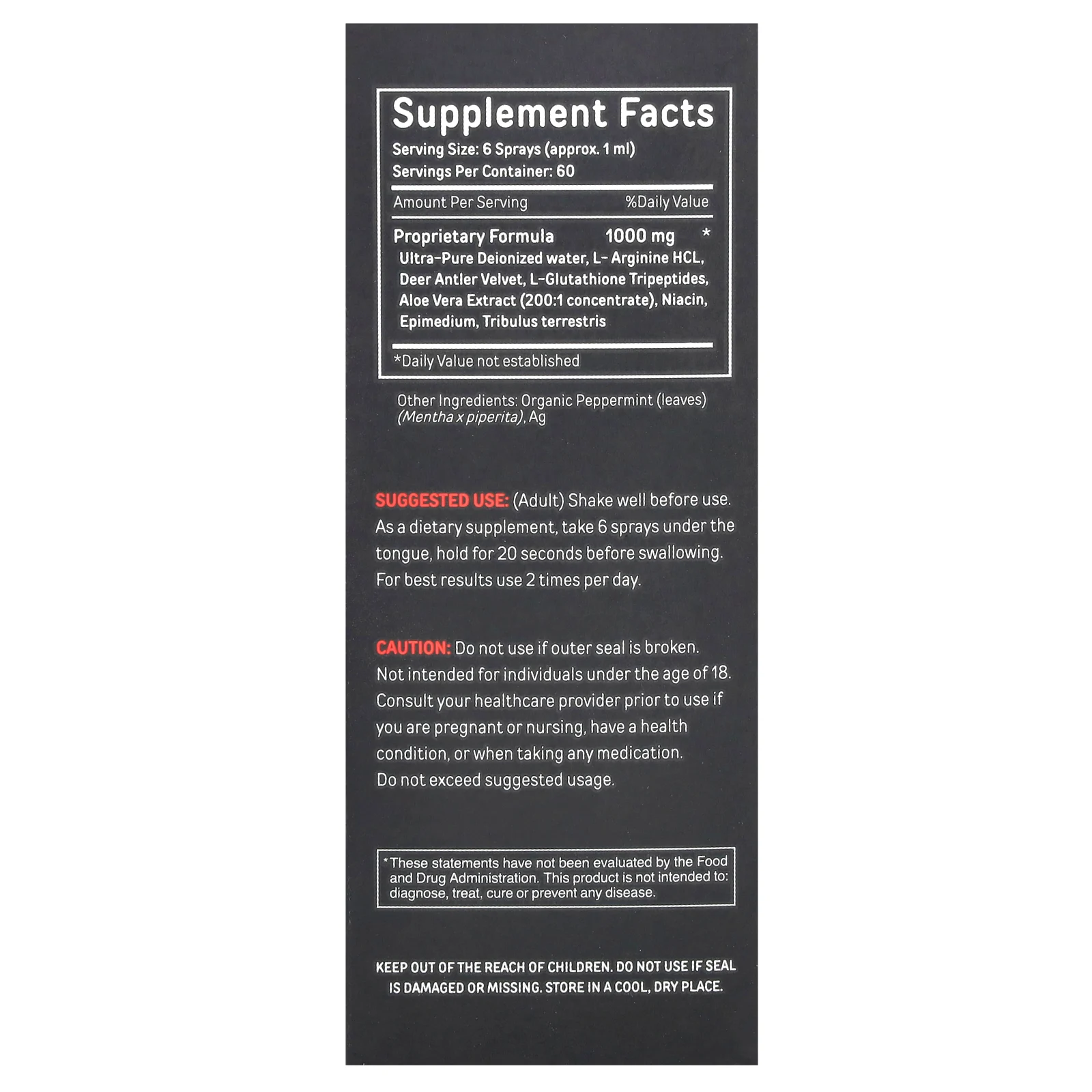 Bucked Up, Спрей из оленьих рогов, после тренировки, 60 мл (2 унции)