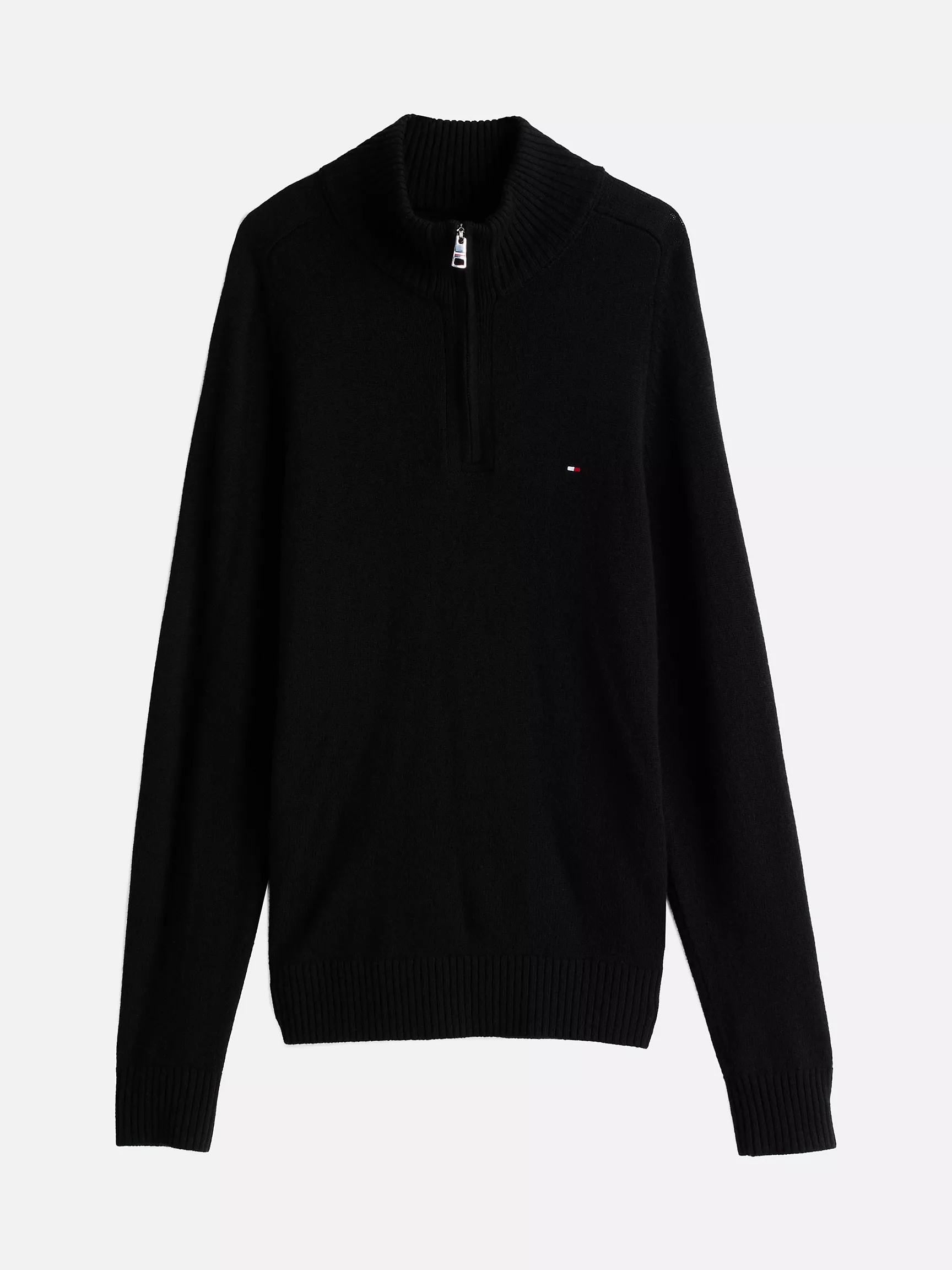 Мужской свитер Tommy Hilfiger, Шерстяной свитер на четвертной молнии