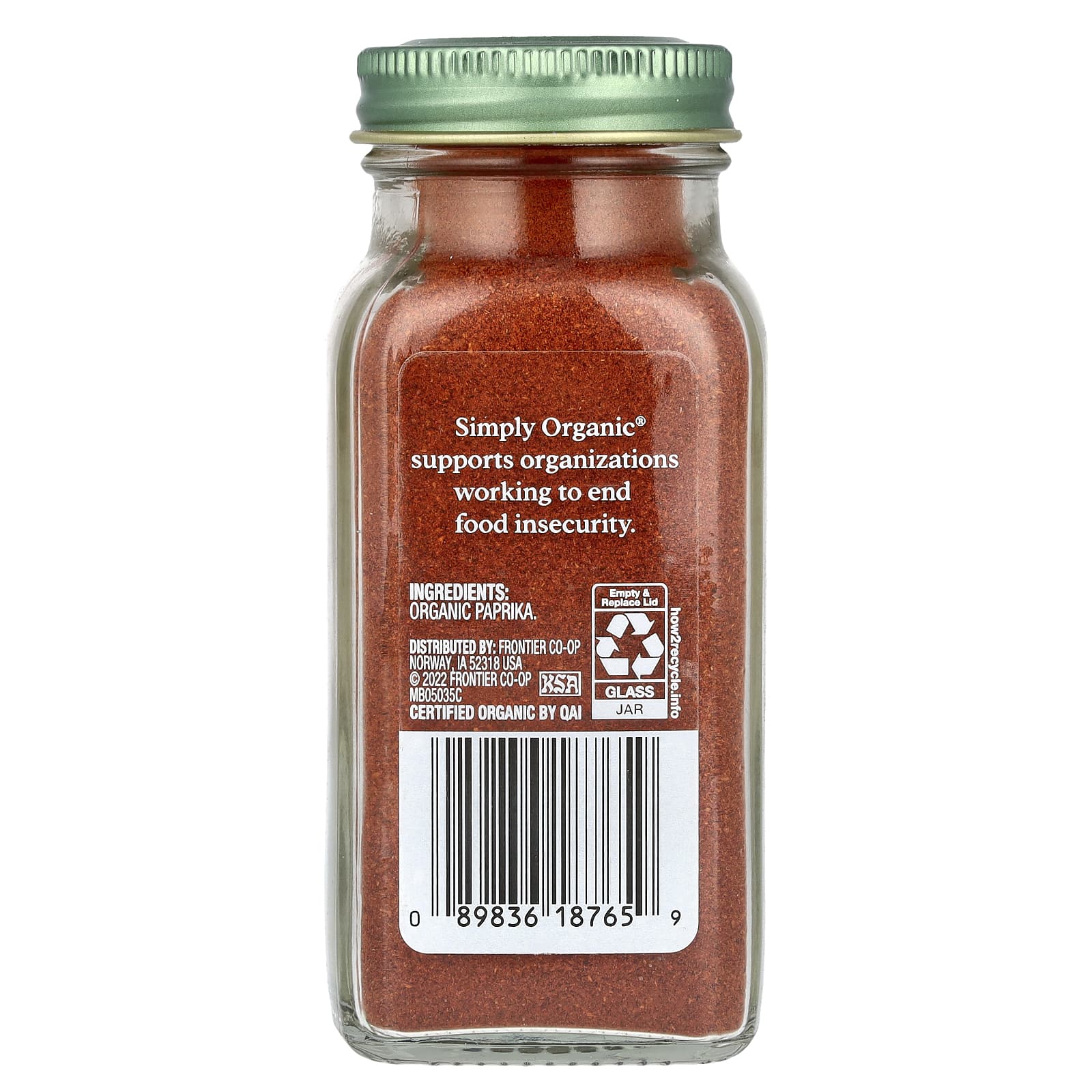 Simply Organic, Паприка, 84 г (2,96 унции)