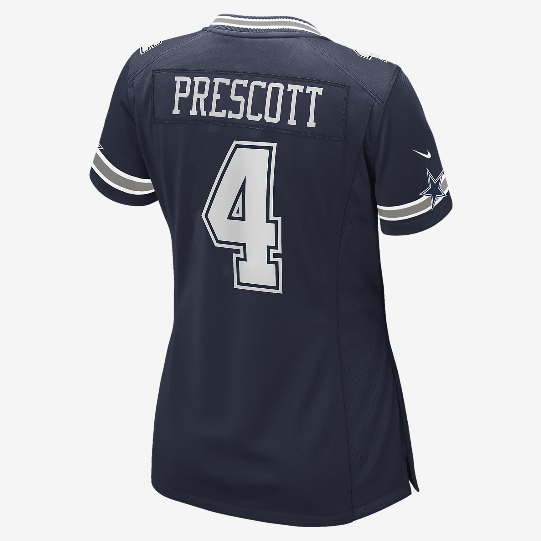 NFL Dallas Cowboys (Dak Prescott) Women's Game Football Jersey