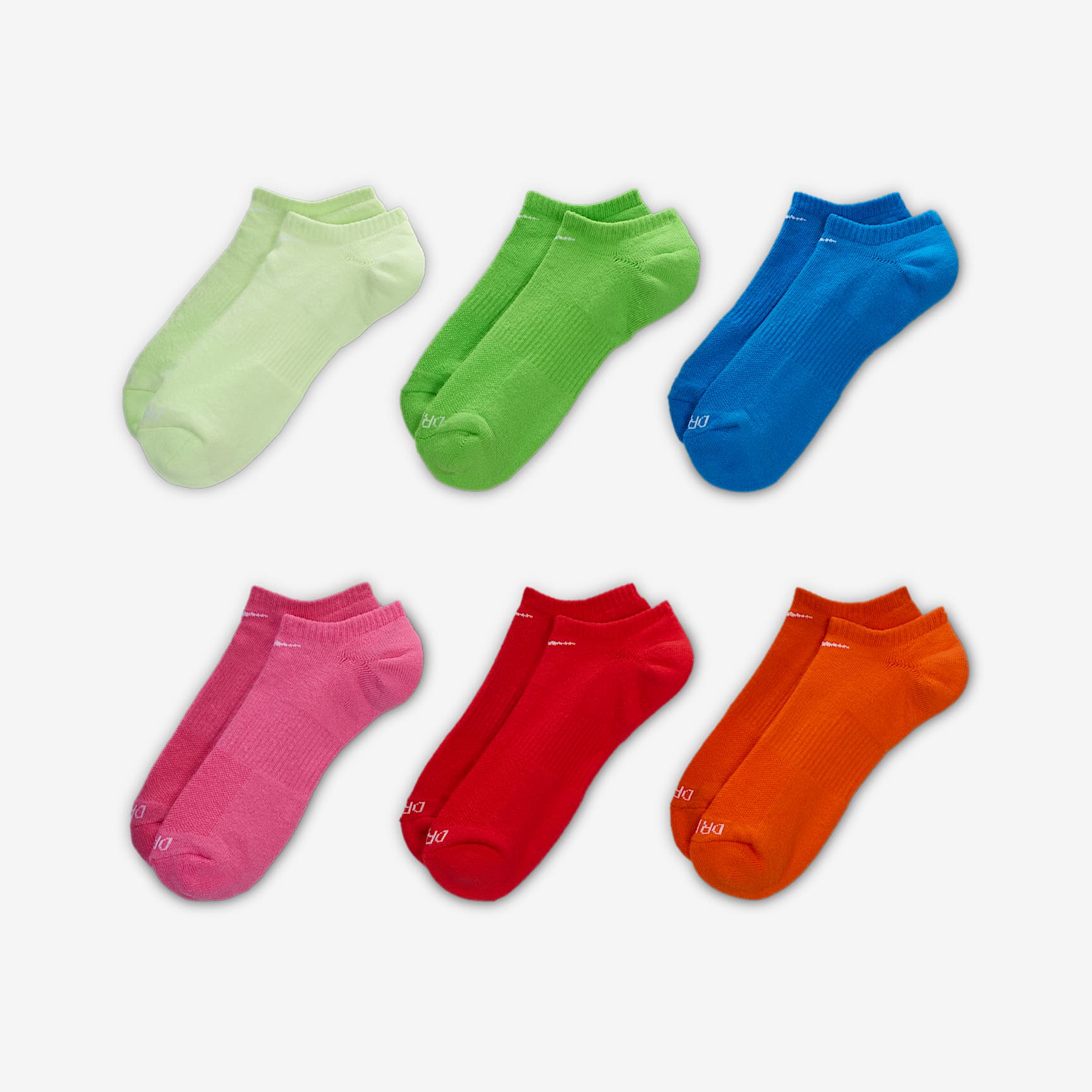 Nike Everyday Plus Cushioned Training No-Show Socks (6 Pairs)