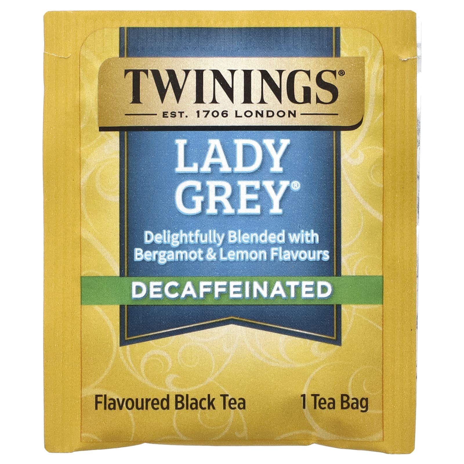 Twinings, Lady Grey, черный чай, без кофеина, 20 чайных пакетиков, 40 г (1,41 унции)
