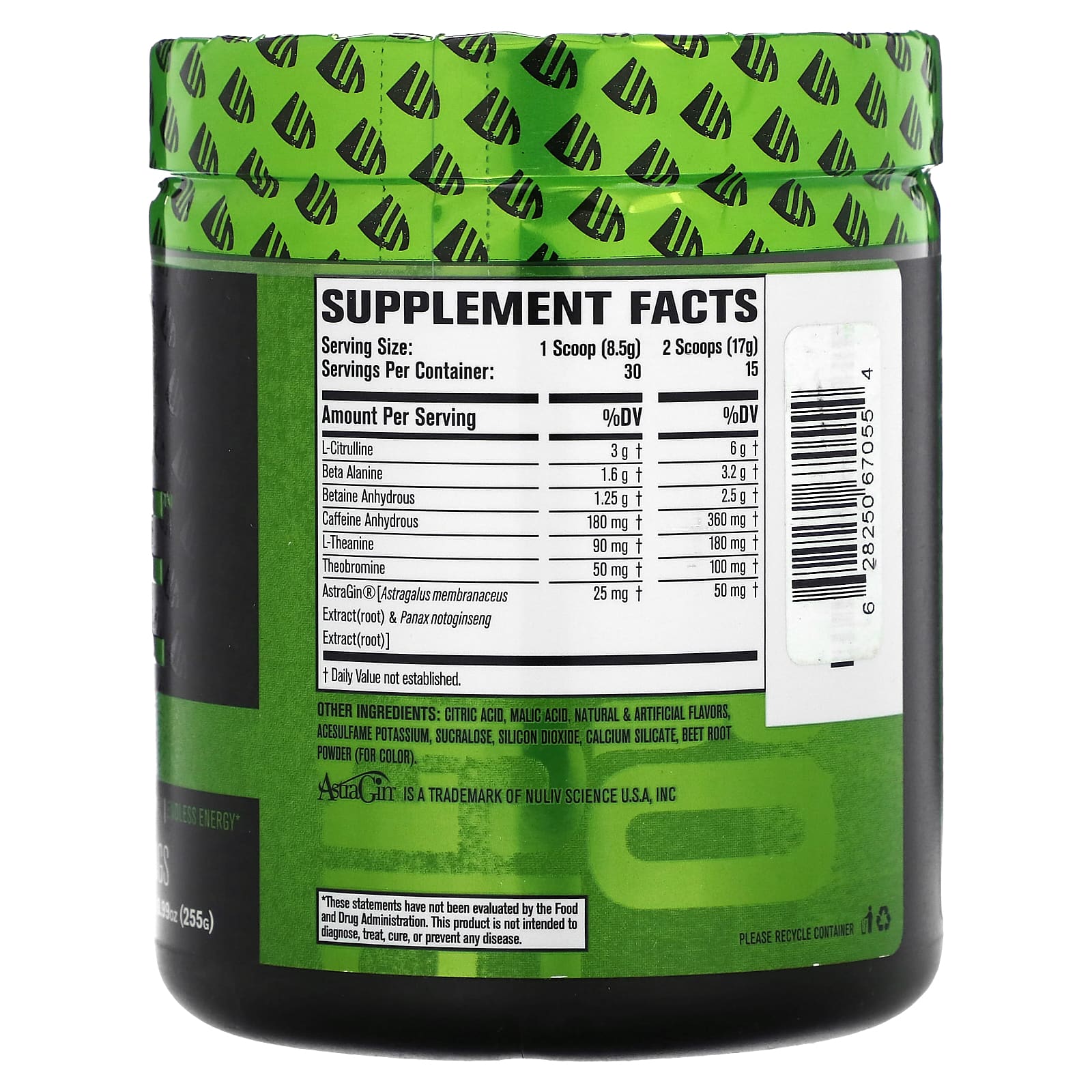 Jacked Factory, Nitro Surge, перед тренировкой, сахарная вата, 255 г (8,99 унции)