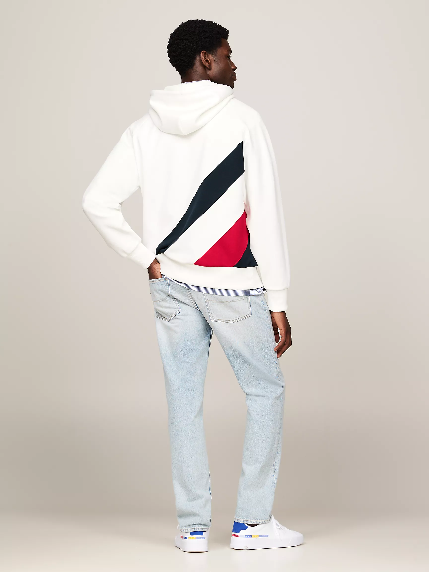 Мужское худи Tommy Hilfiger, Худи с полосками Hilfiger Team