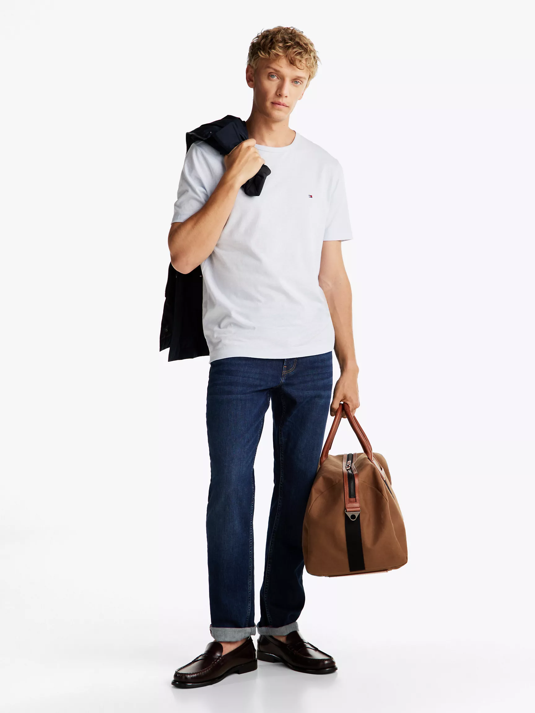 Мужская футболка Tommy Hilfiger, Хлопково-льняная футболка