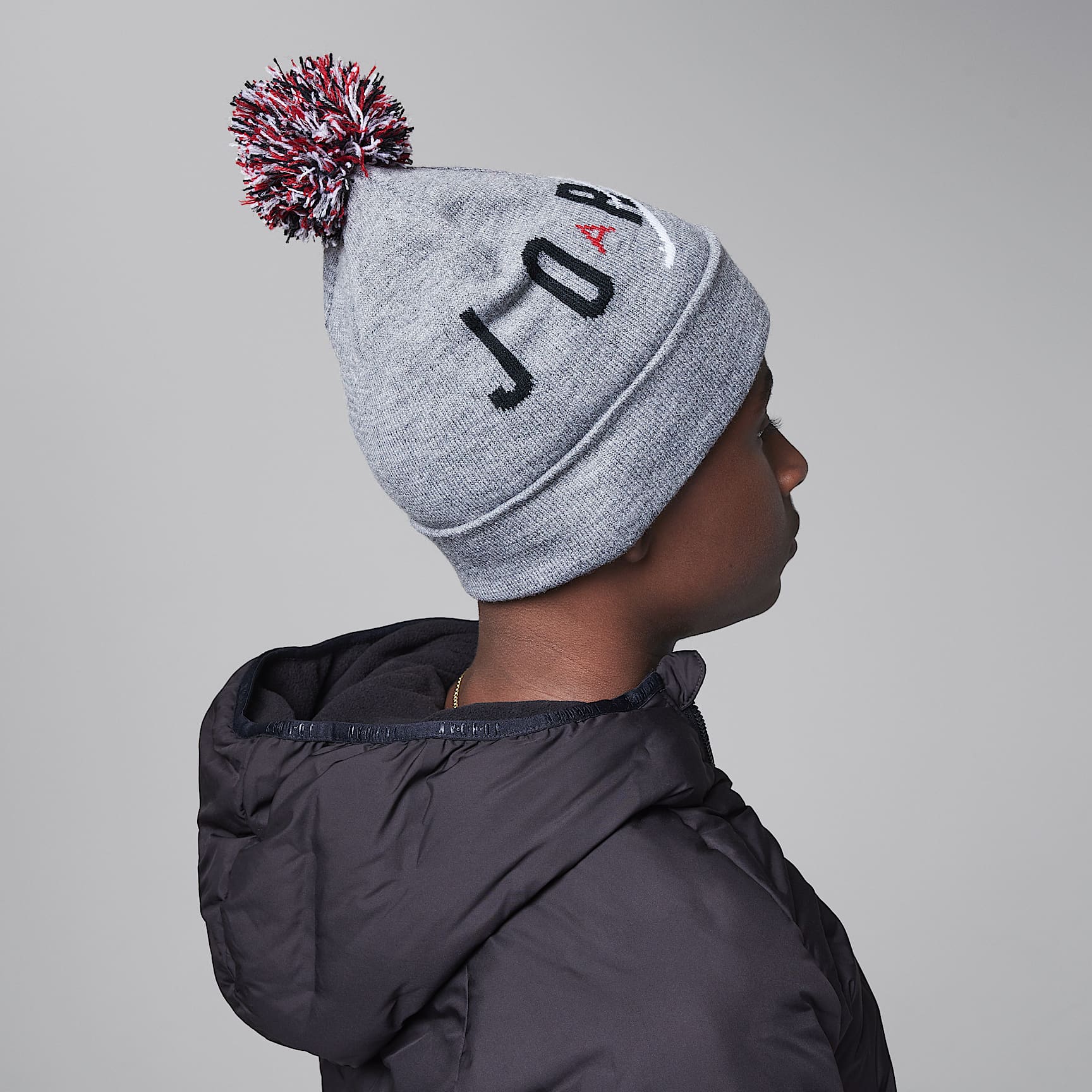 Jordan Pom Beanie Set Big Kids 2-Piece Set