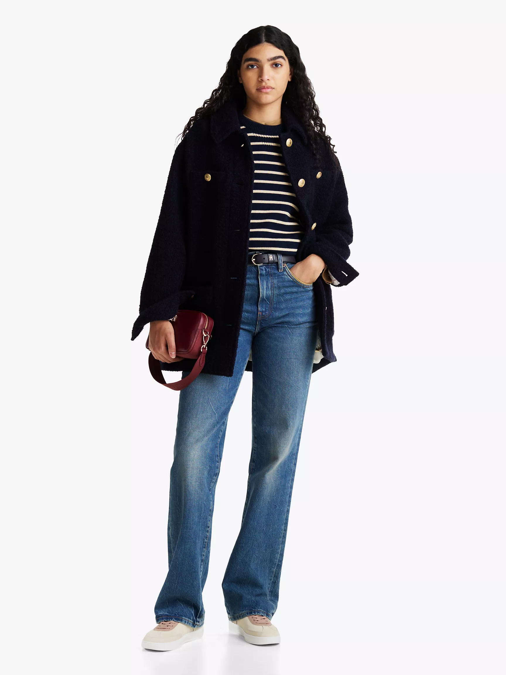 Мужские кроссовки Tommy Hilfiger, Перфорированные кроссовки с монограммным узором