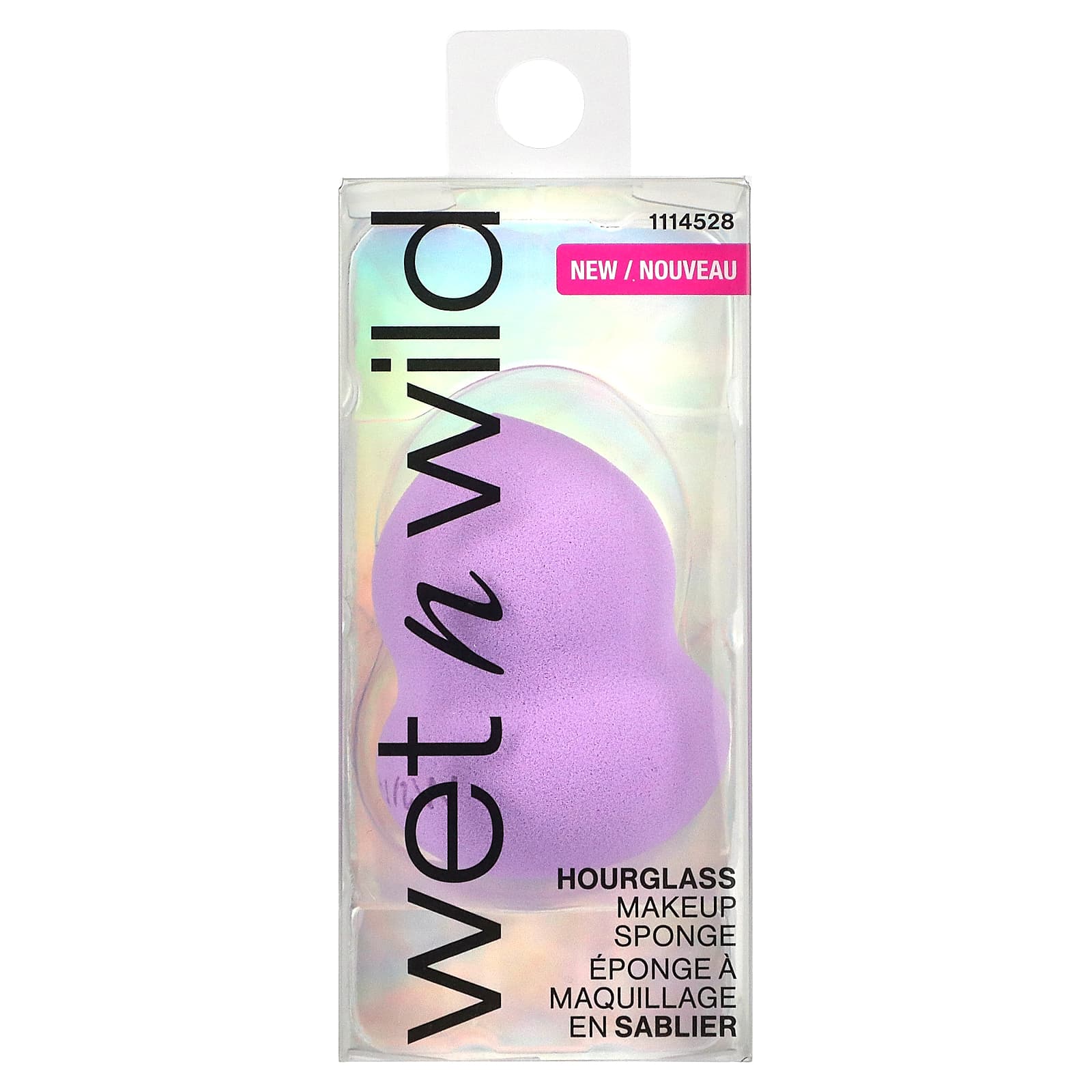 wet n wild, Губка для макияжа «Песочные часы», фиолетовая, 1 спонж
