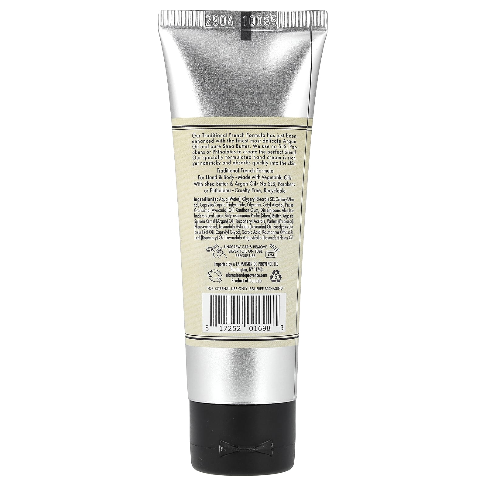 A La Maison de Provence, крем для рук, лаванда и алоэ, 50 мл (1,7 жидк. унции)