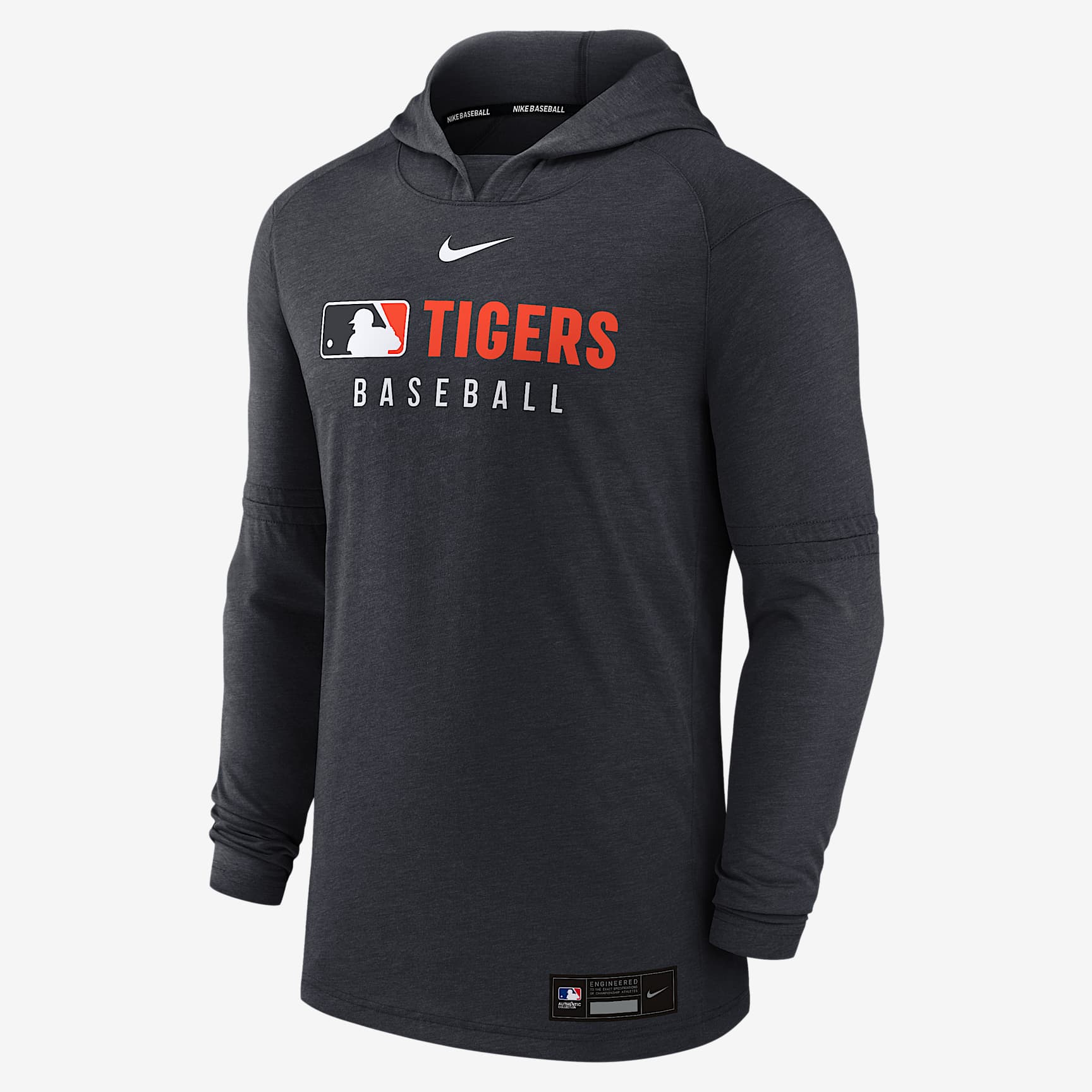 Detroit Tigers Authentic Collection Men's Nike Dri-FIT MLB Pullover Hoodie
