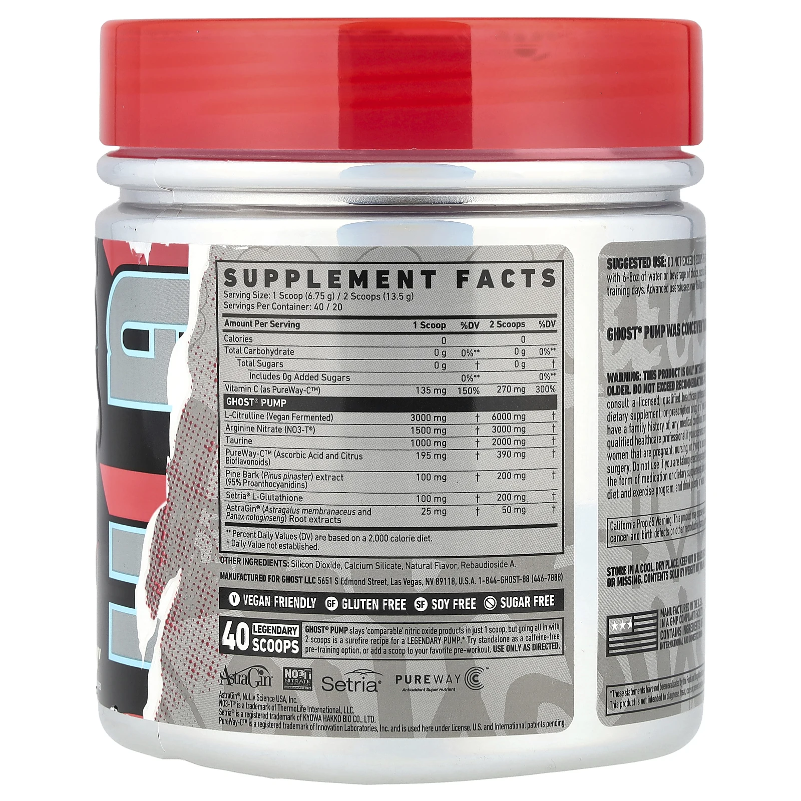 Ghost, Pump, Natty, 270 г (9,5 унции)