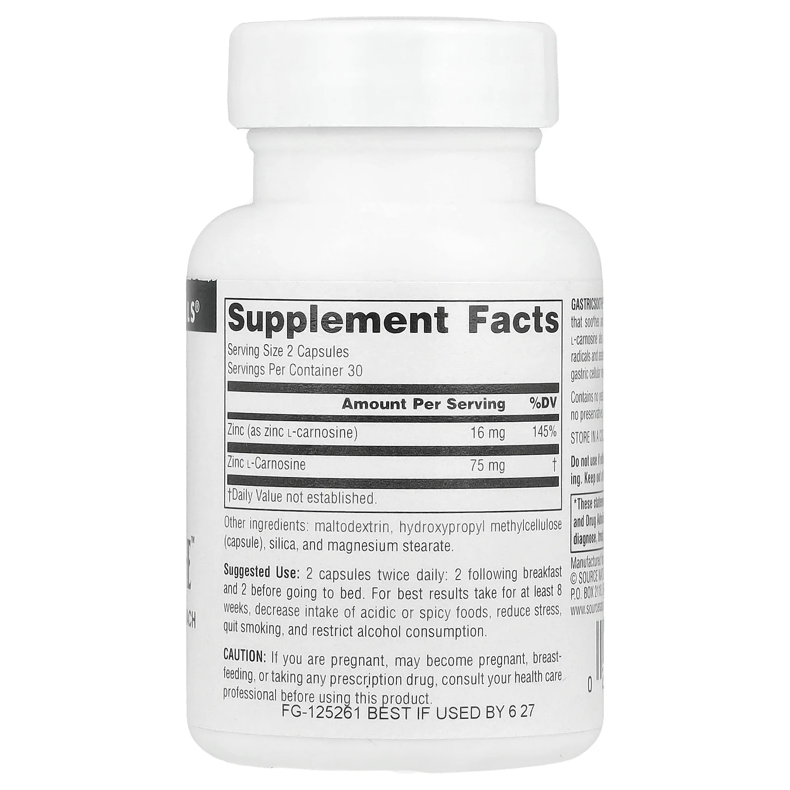 Source Naturals, Gastric Soothe ™, 60 капсул