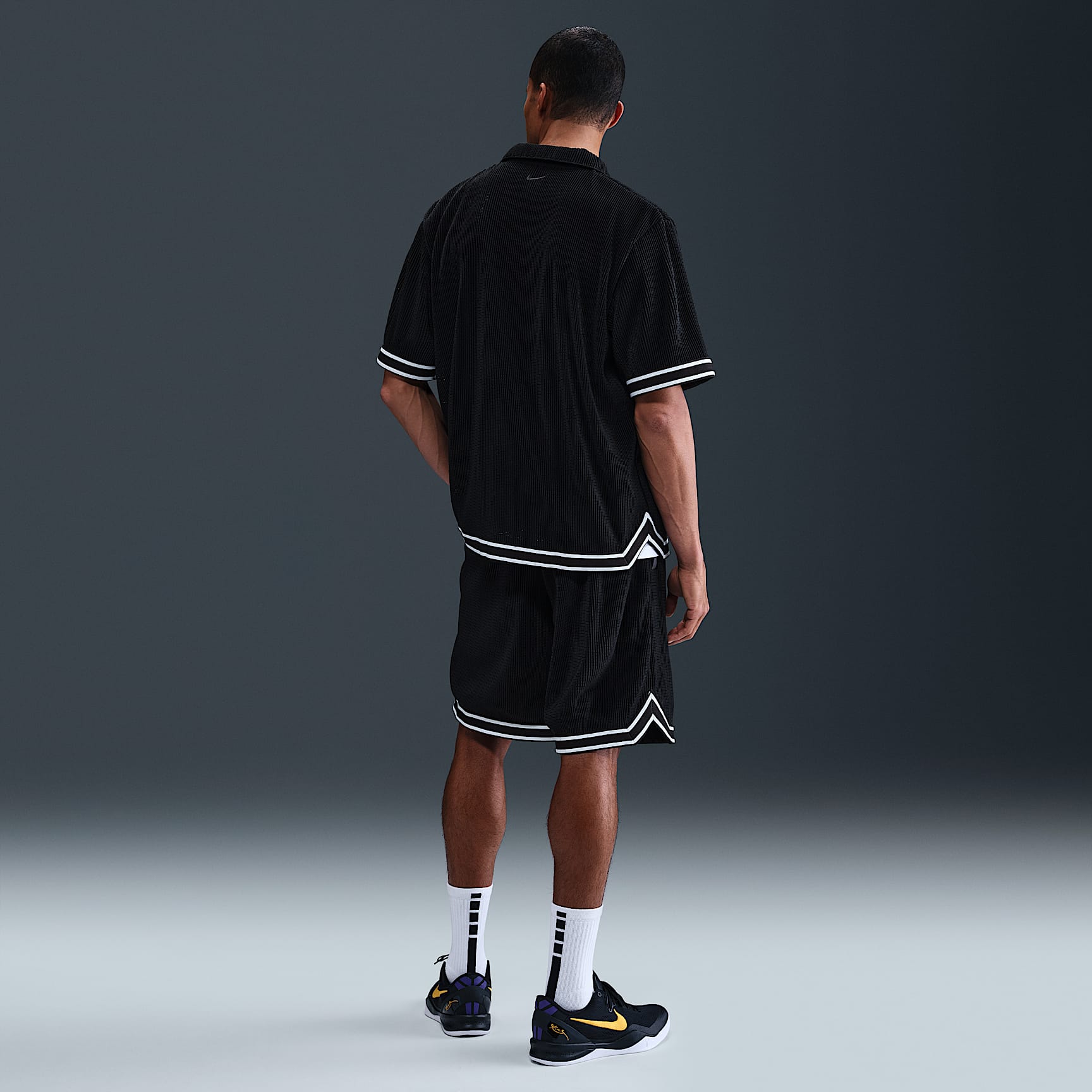 Kobe Men's Pleated Short-Sleeve Basketball Top