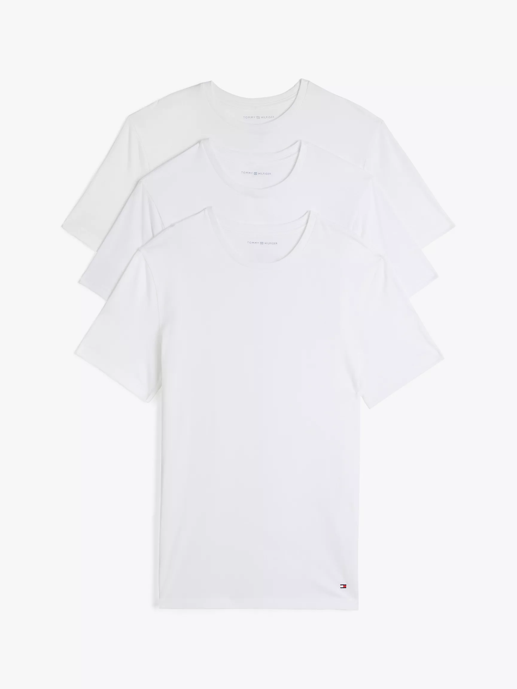 Мужское нижнее белье Tommy Hilfiger, Классические хлопковые футболки с круглым вырезом (набор 3 шт.)