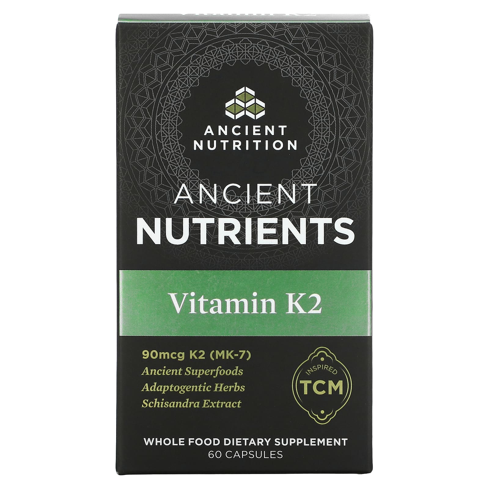 Ancient Nutrition, Ancient Nutrients, витамин K2, 60 капсул