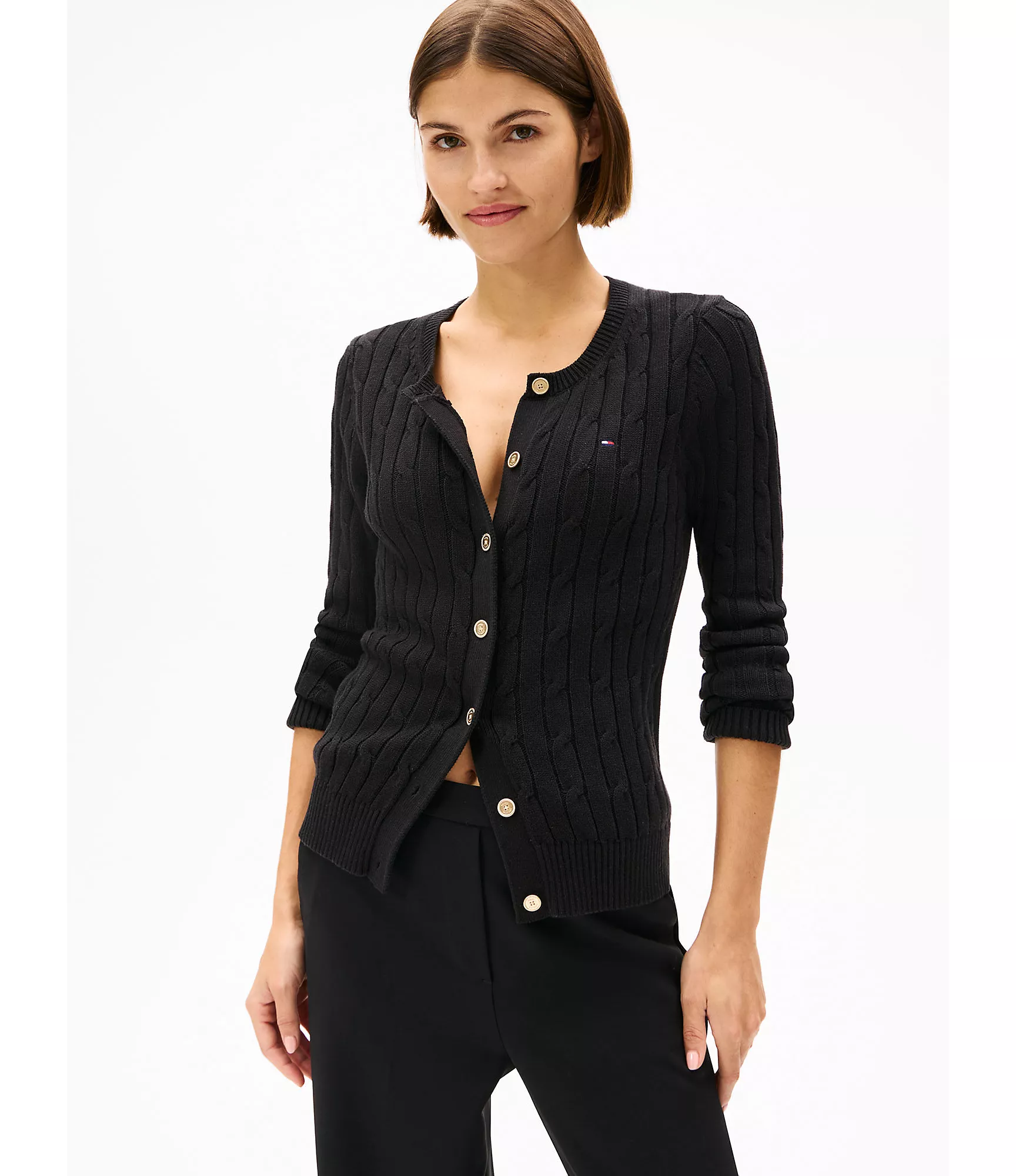 Женский свитер Tommy Hilfiger, Кардиган с узором "косы"