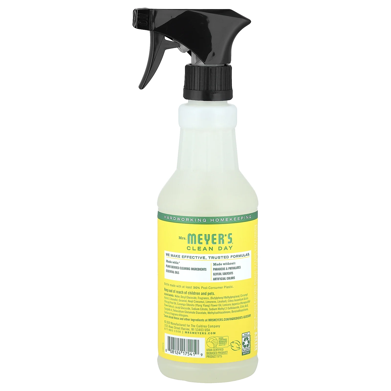Mrs. Meyers Clean Day, Универсальное средство для ежедневного очищения, жимолость, 473 мл (16 жидк. Унций)