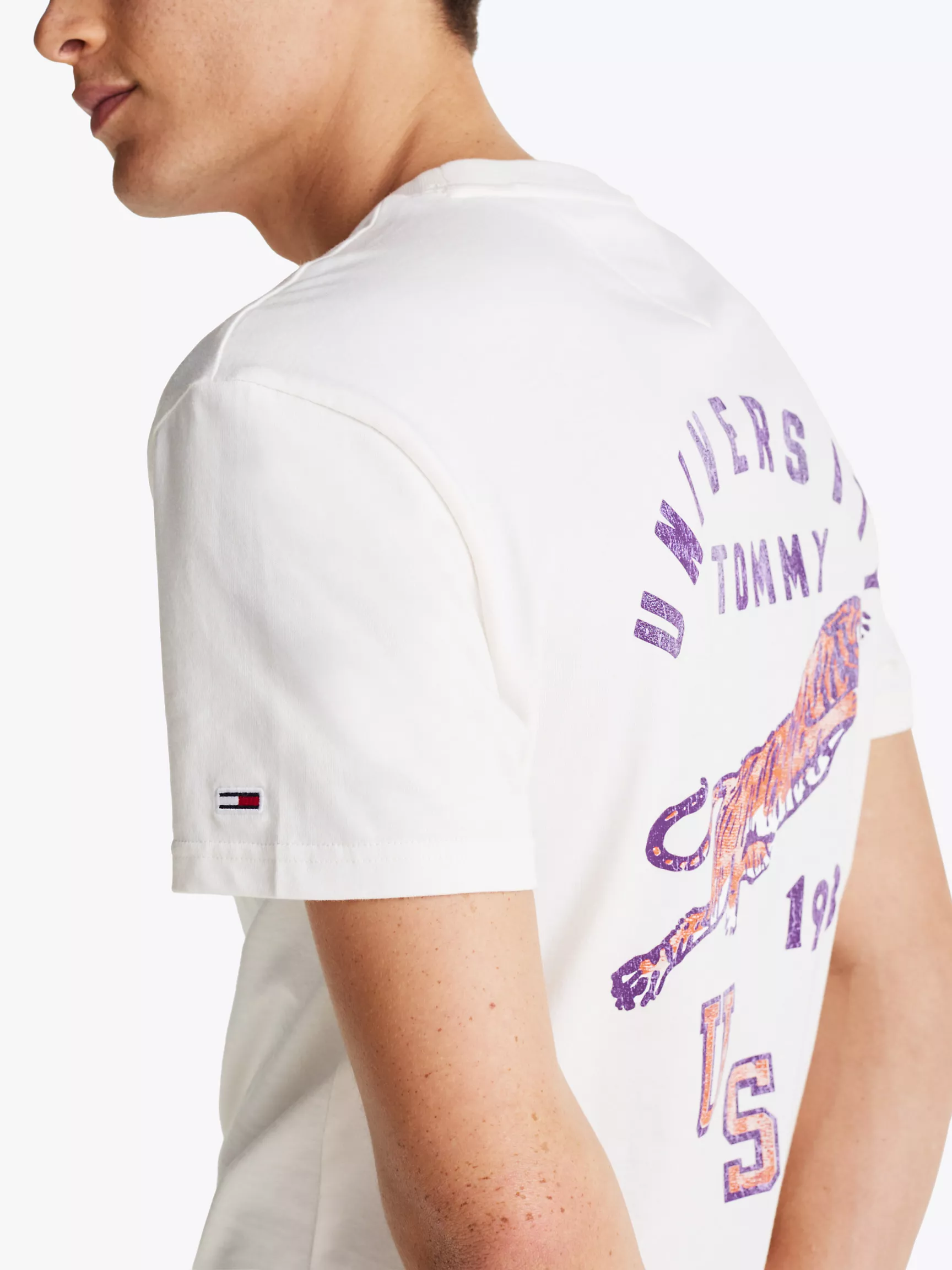 Мужская футболка Tommy Hilfiger, Футболка стандартного кроя с логотипом тигра