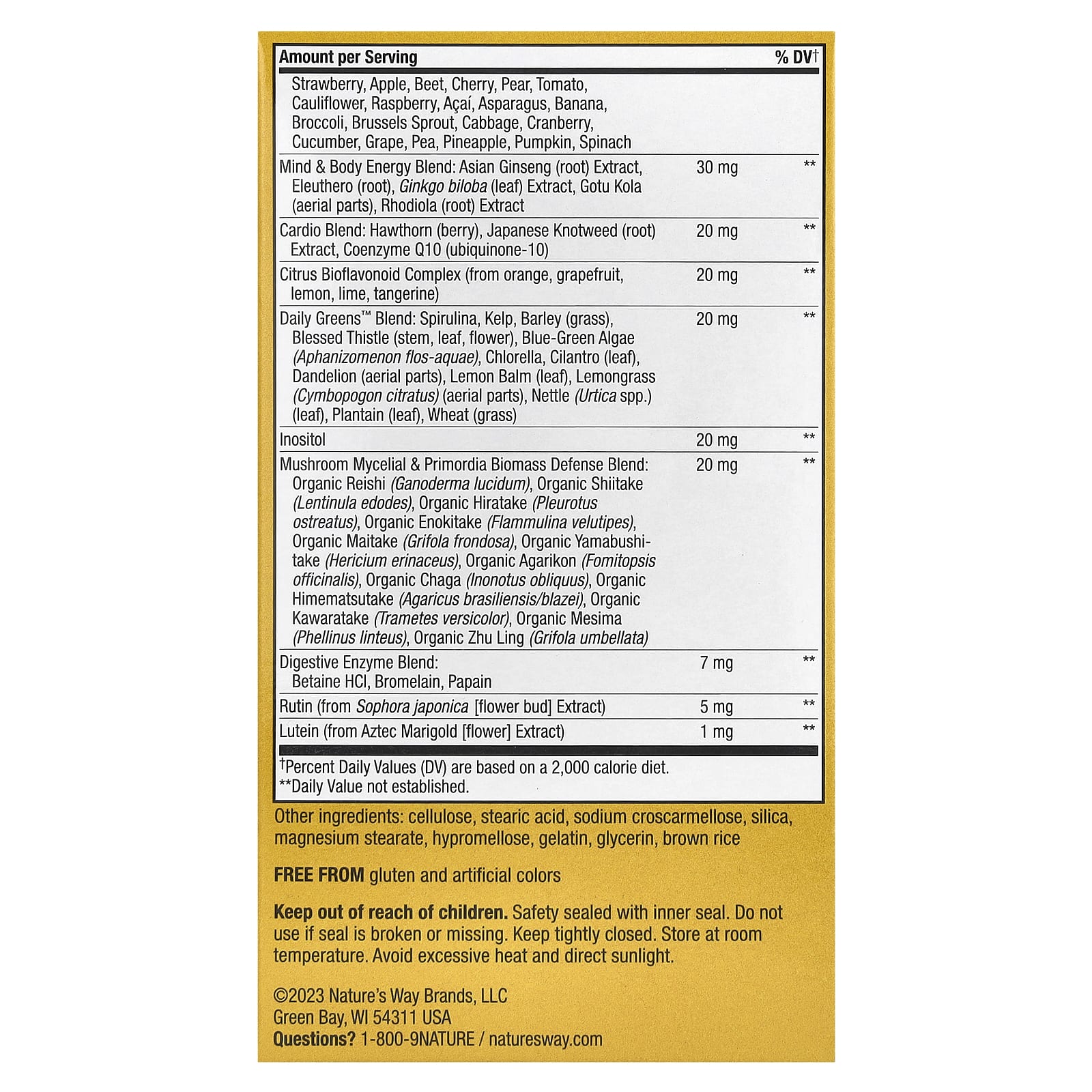 Nature's Way, Alive! комплекс суперэффективных мультивитаминов для мужчин 50+, 60 таблеток