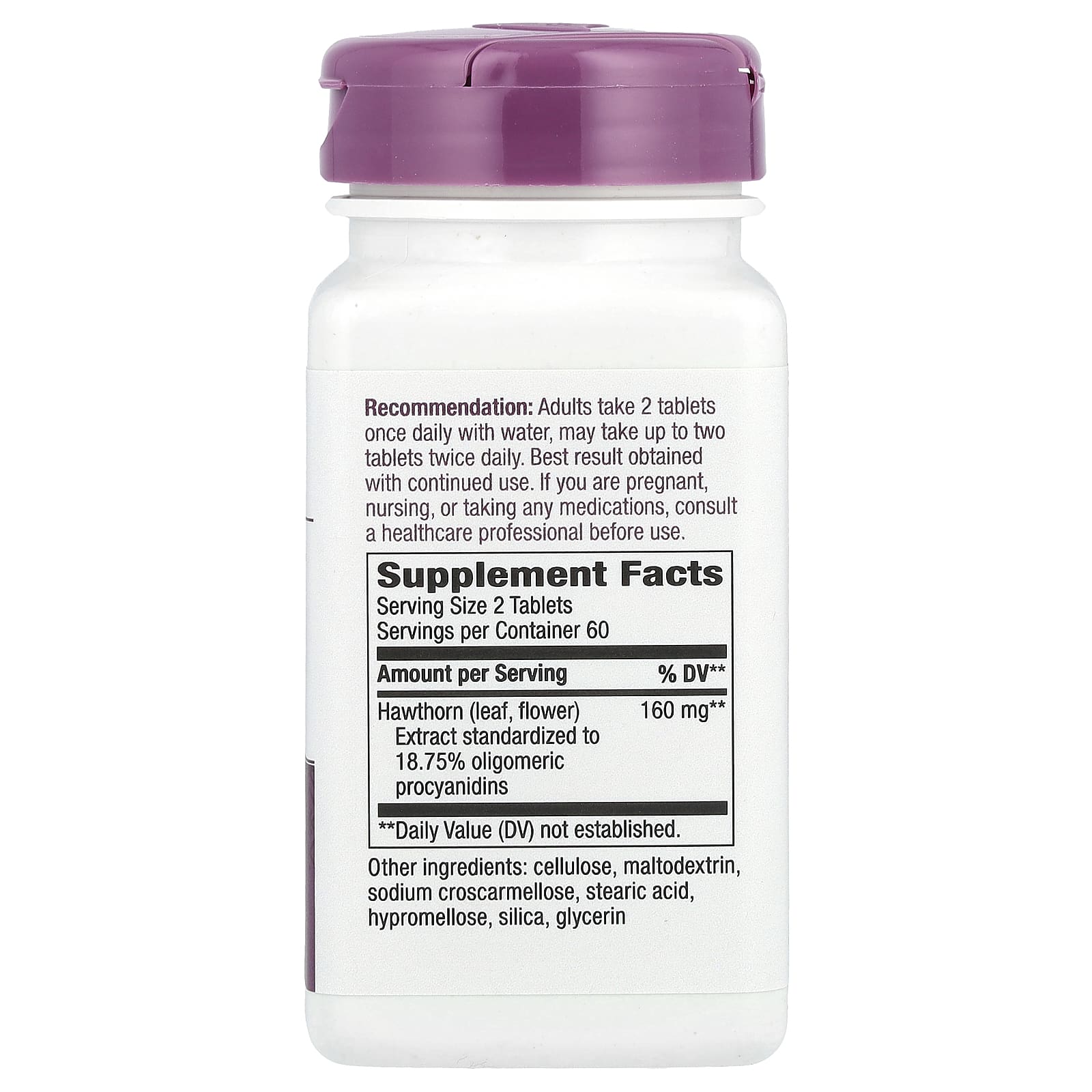 Nature's Way, HeartCare, боярышник, 160 мг, 120 таблеток (80 мг в одной таблетке)