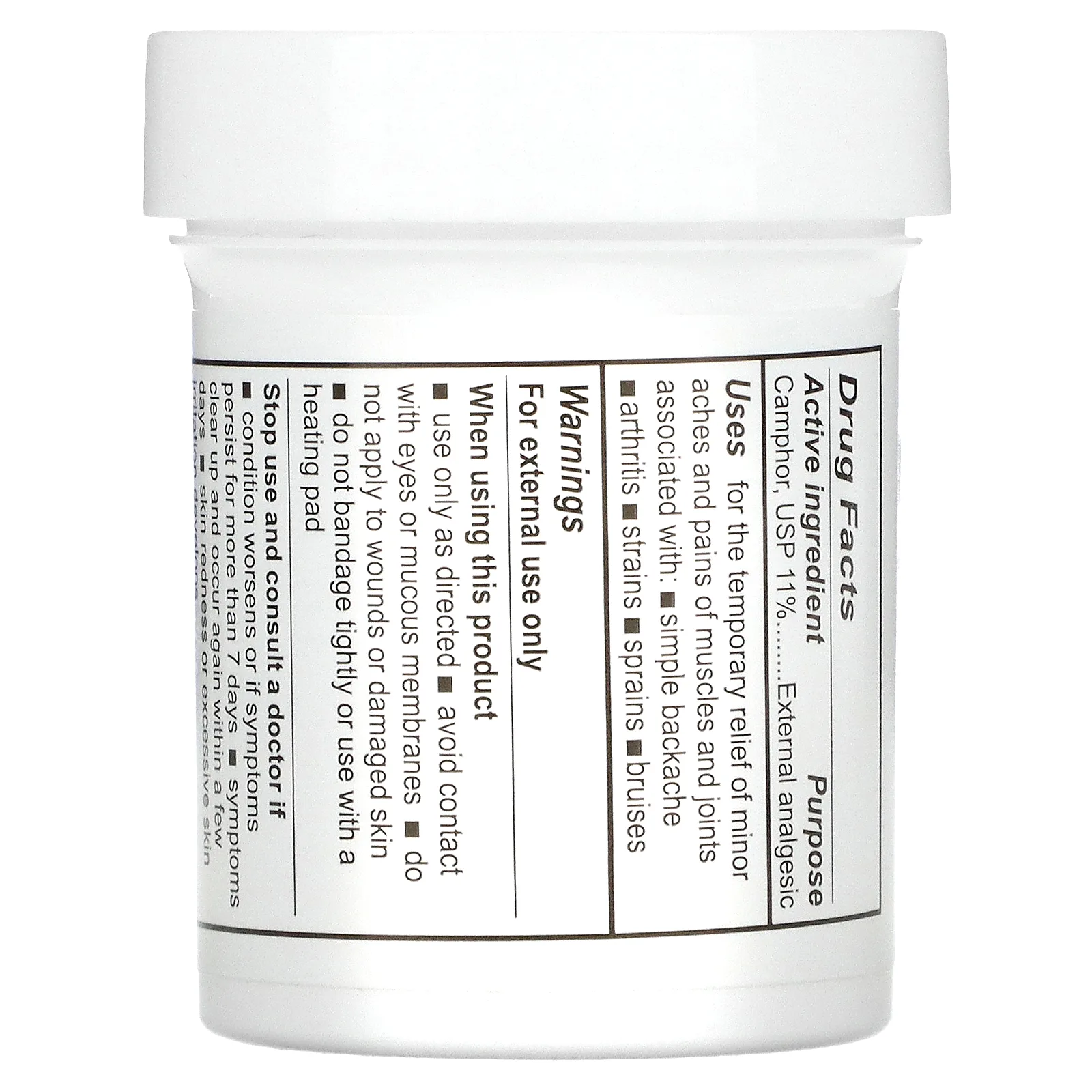 De La Cruz, камфорная мазь, обезболивающее средство, 70,9 г (2,5 унции)