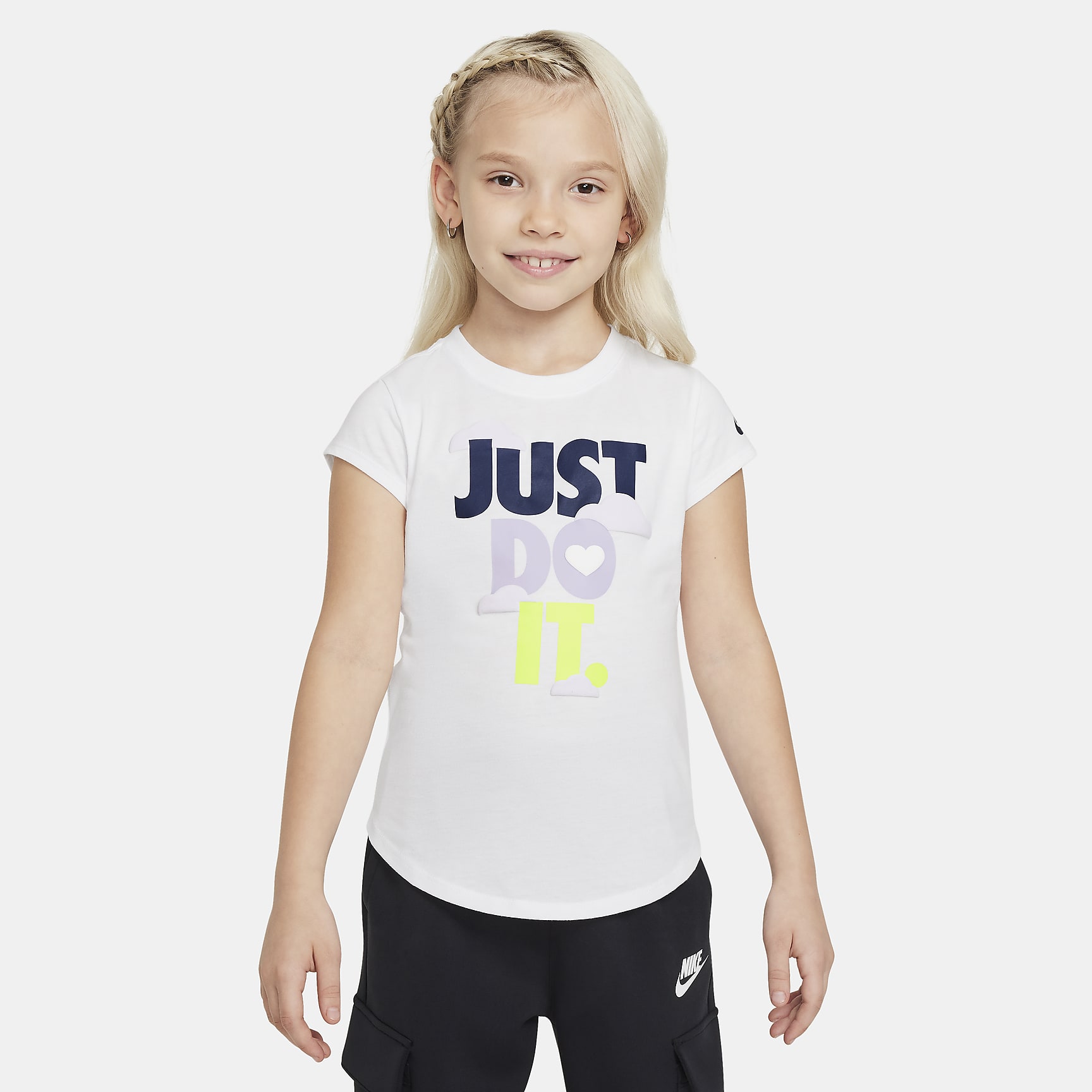 Nike Sweet Swoosh "Just Do It" Little Kids' Graphic T-Shirt
