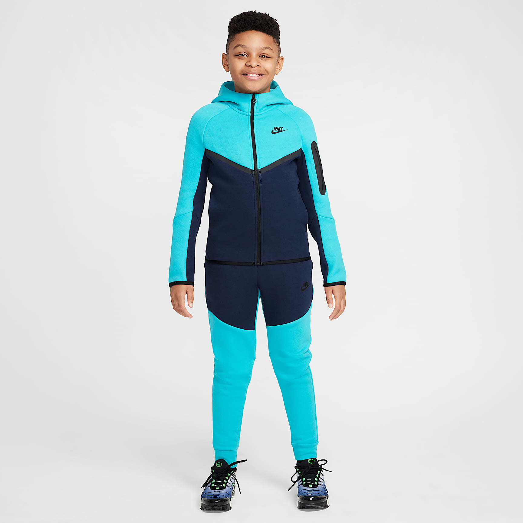 Nike Sportswear Tech Fleece Big Kids' Full-Zip Hoodie